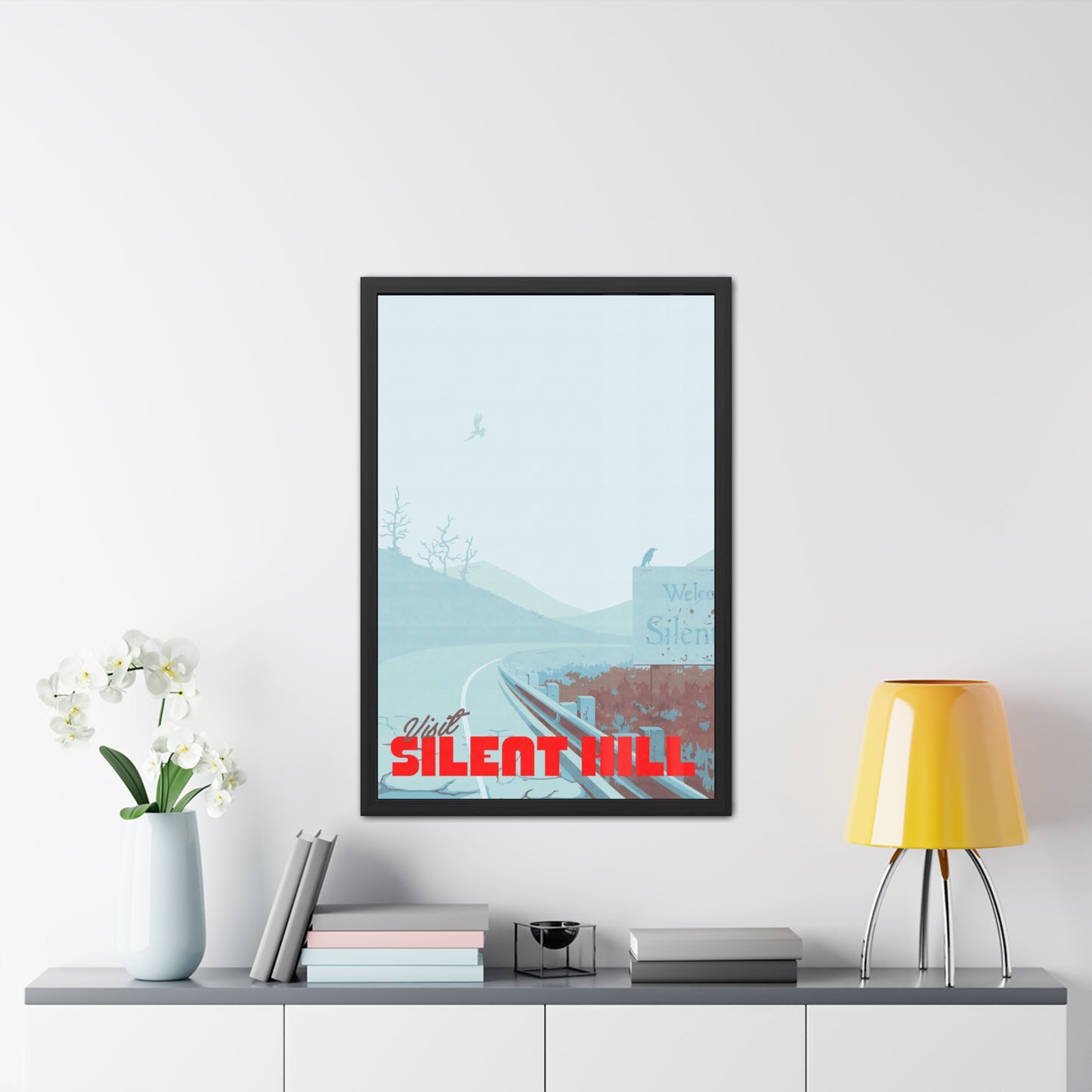 Visit Silent Hill Travel Poster (Framed)