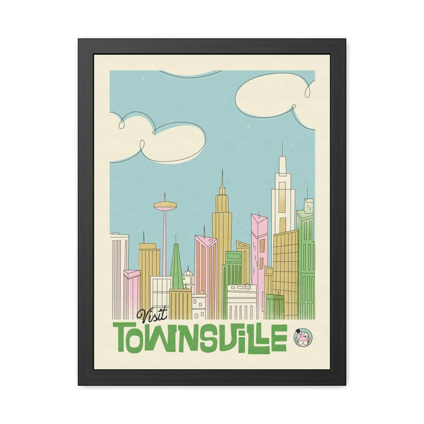 Visit Townsville Travel Poster (Framed)