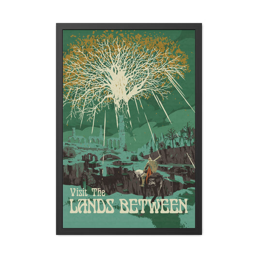 Visit The Lands Between Travel Poster (Framed)