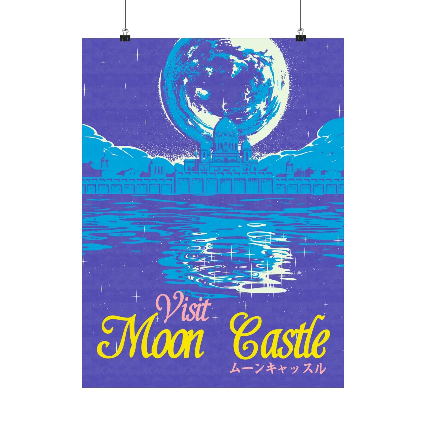 Visit Moon Castle Travel Poster