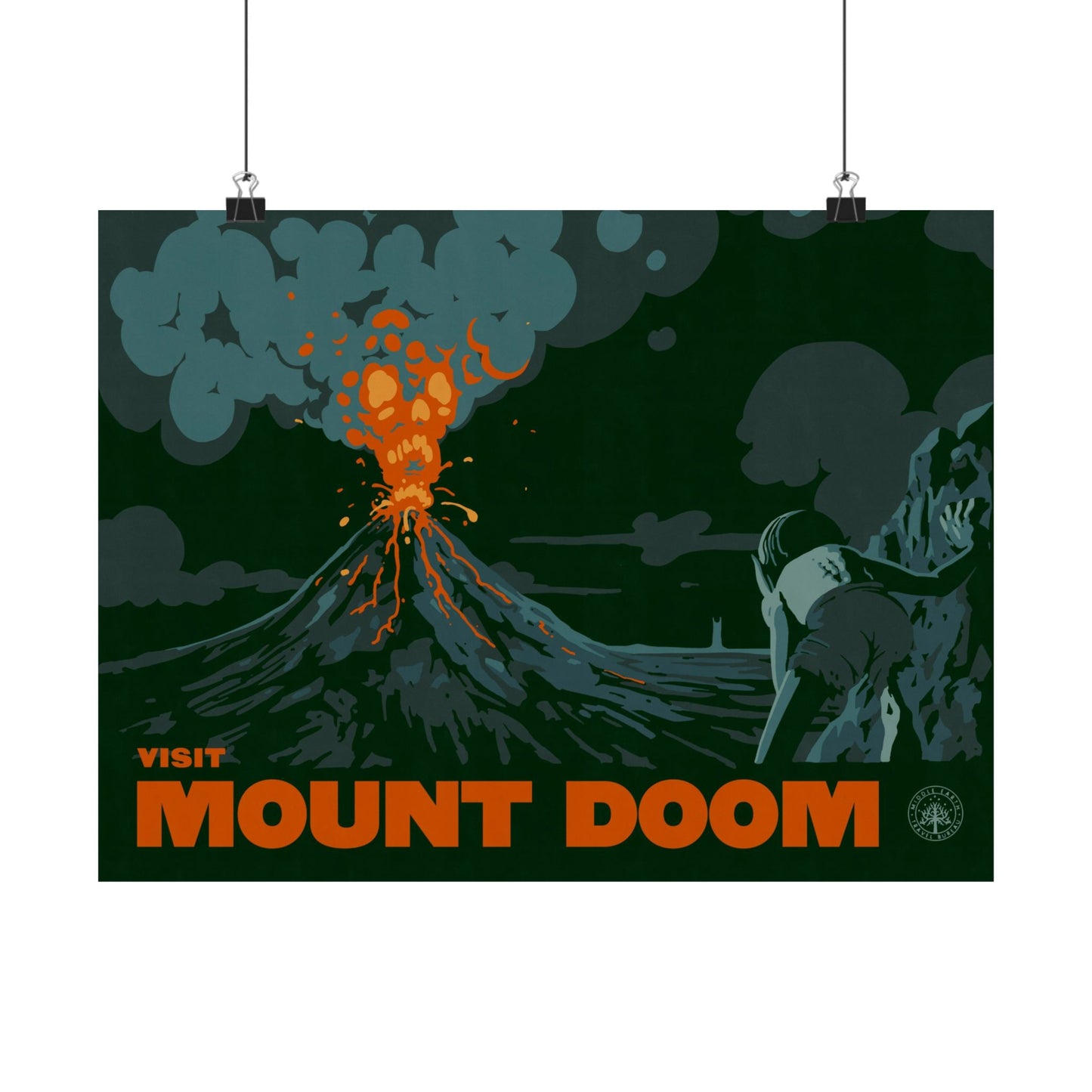 Visit Mount Doom Travel Poster