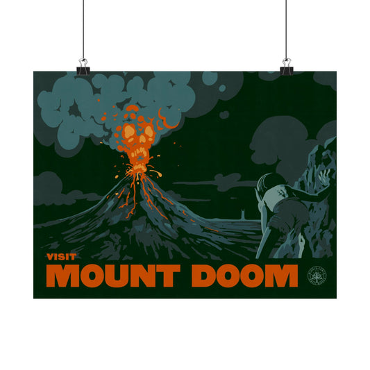 Visit Mount Doom Travel Poster