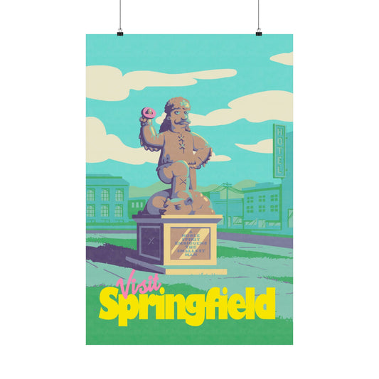 Visit Springfield Travel Poster