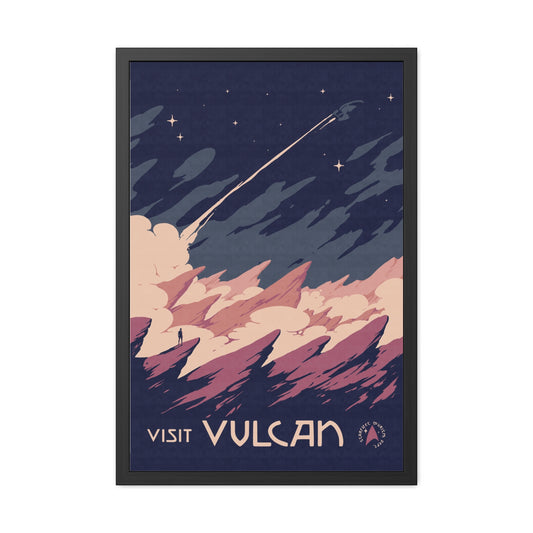 Visit Vulcan Travel Poster (Framed)