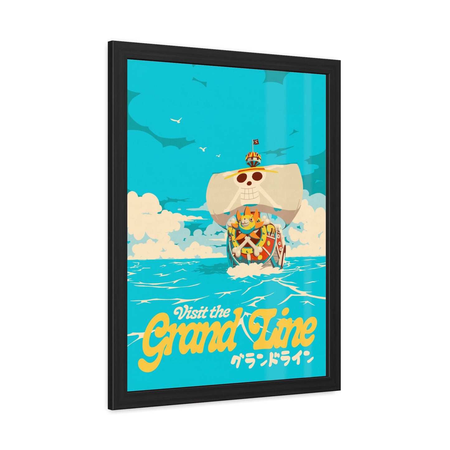 Visit The Grand Line Travel Poster (Framed)