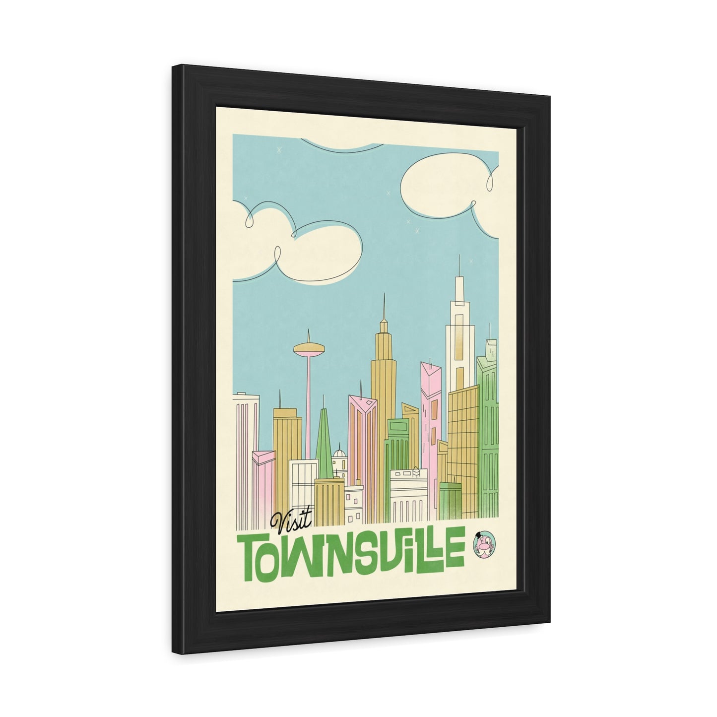 Visit Townsville Travel Poster (Framed)