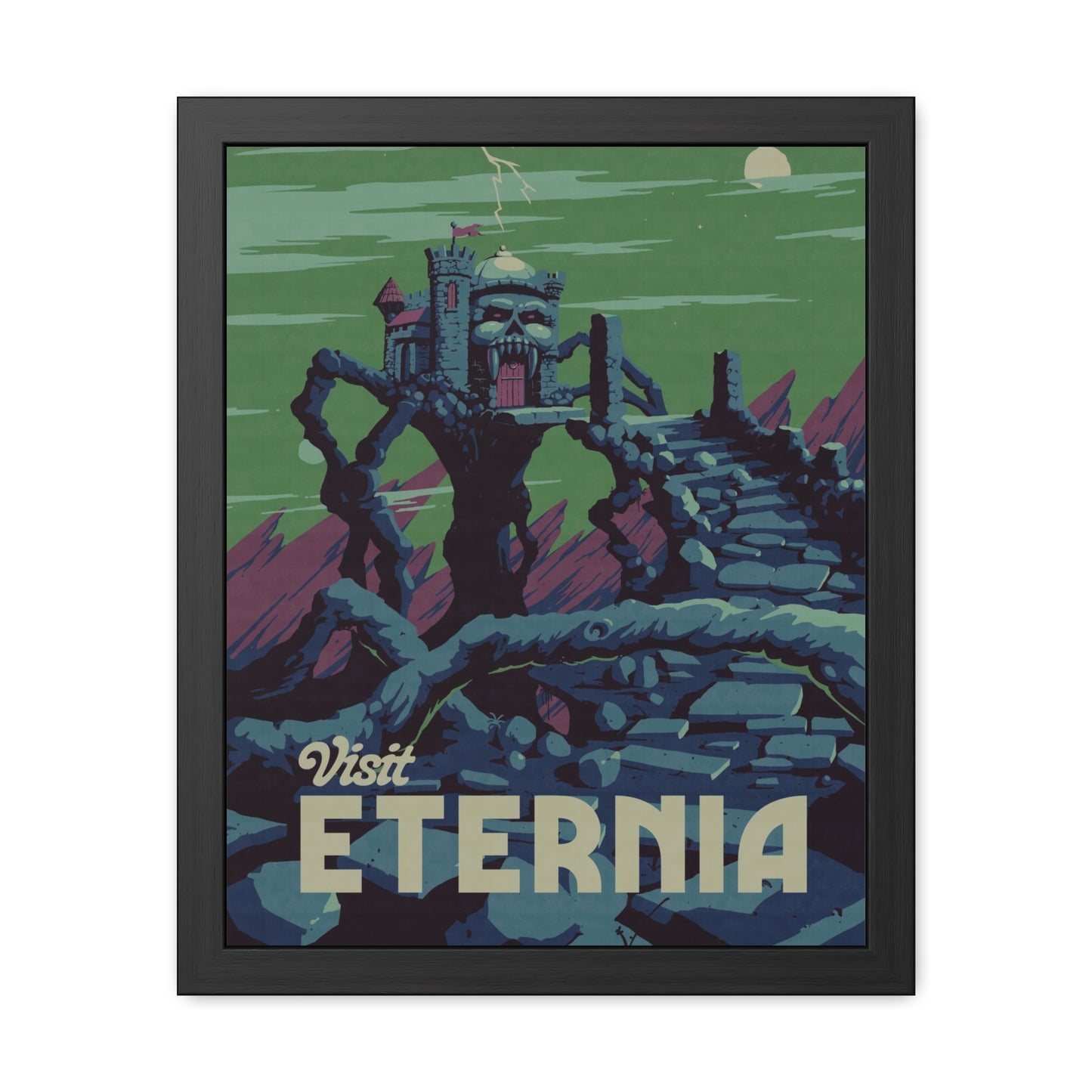 Visit Eternia Travel Poster (Framed)