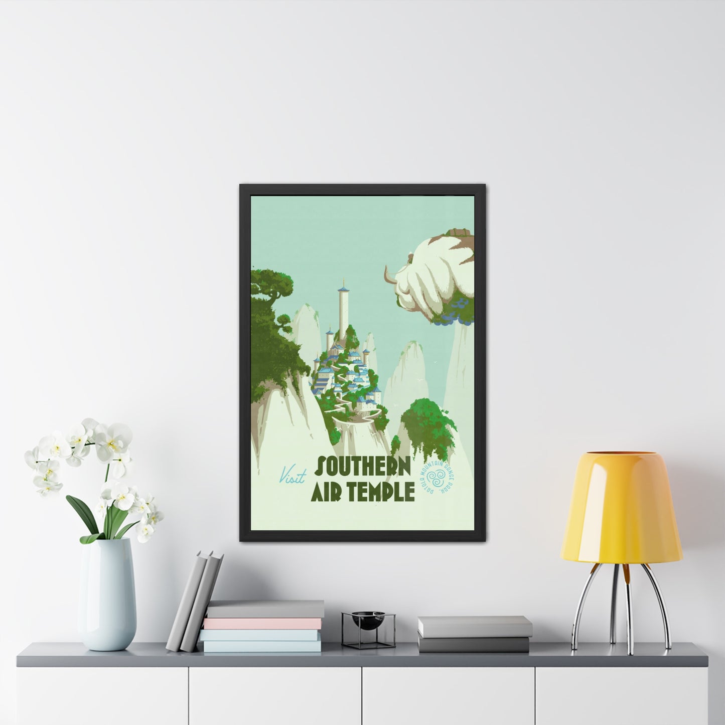 Visit Southern Air Temple Travel Poster (Framed)