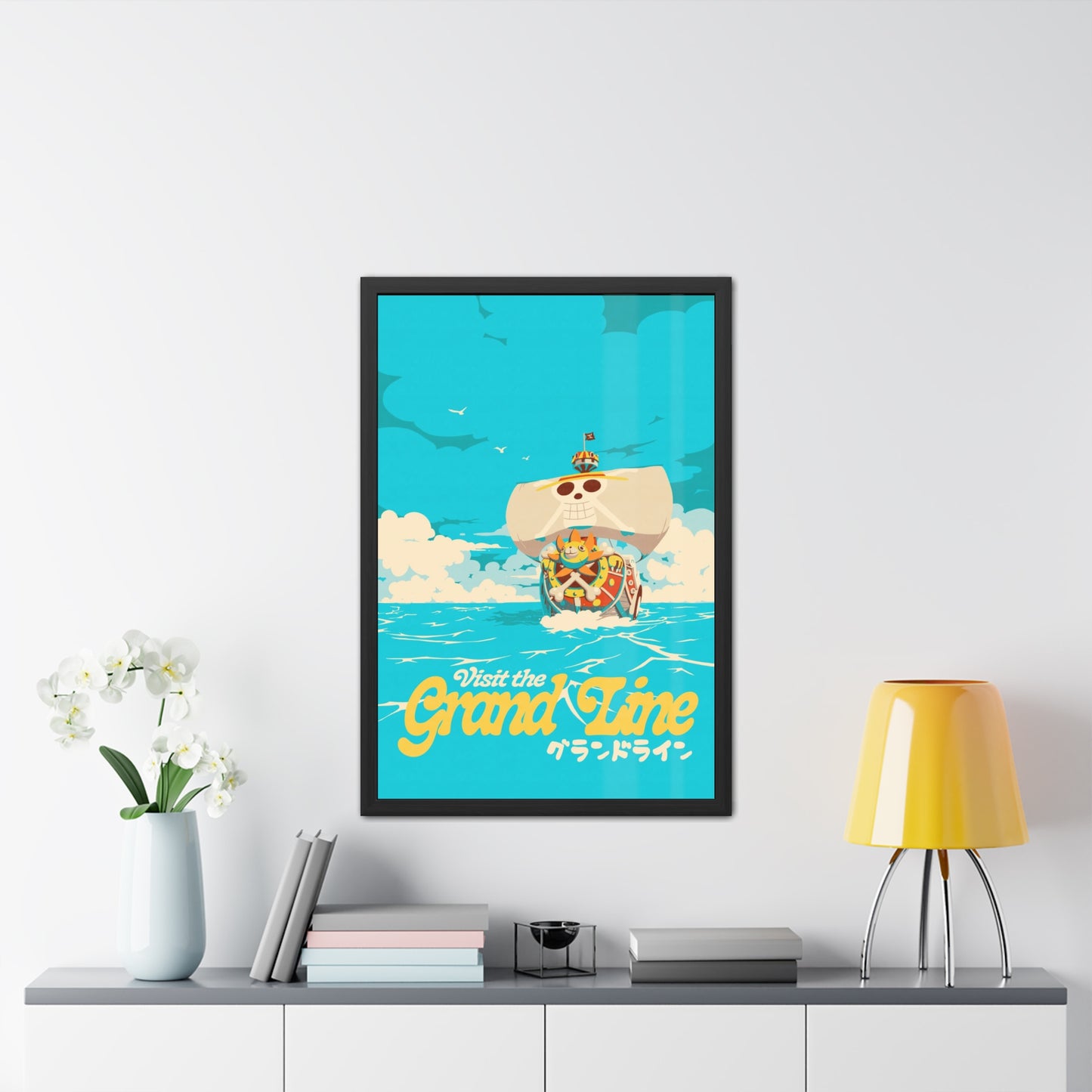 Visit The Grand Line Travel Poster (Framed)