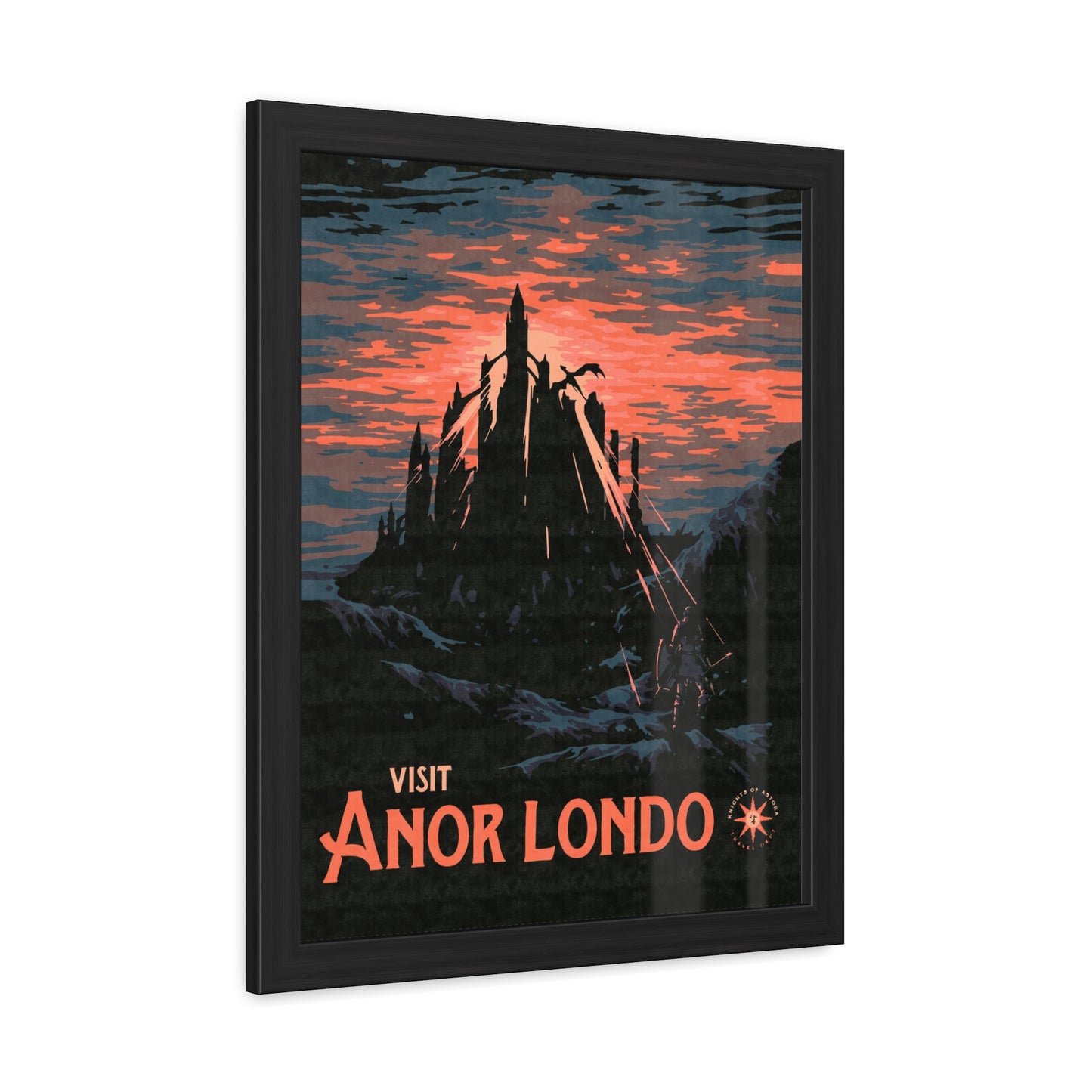 Visit Anor Londo Travel Poster (Framed)
