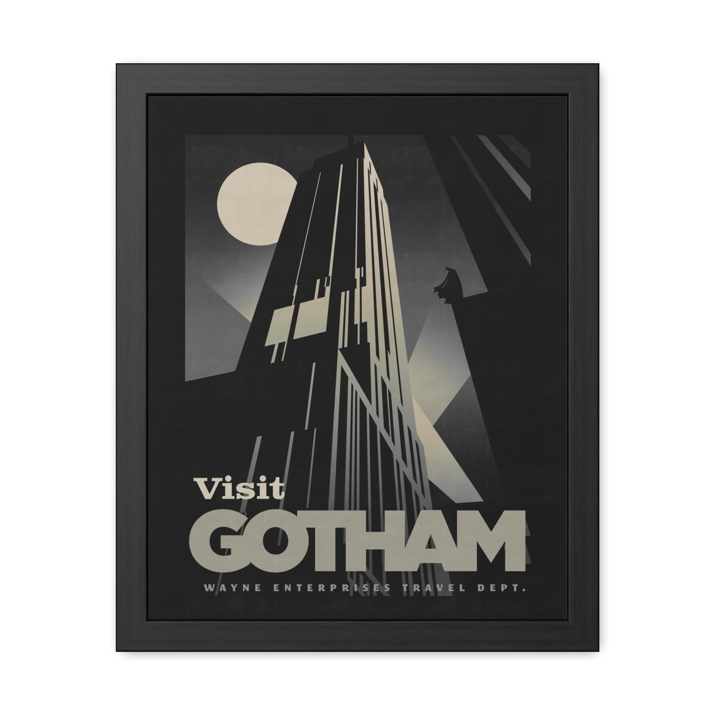 Visit Gotham Travel Poster (Framed)