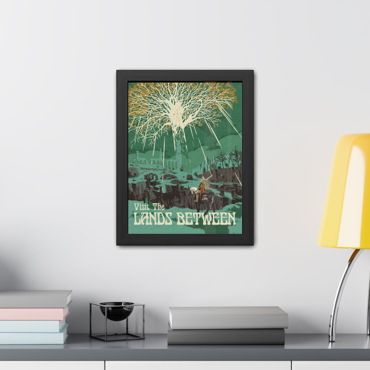 Visit The Lands Between Travel Poster (Framed)