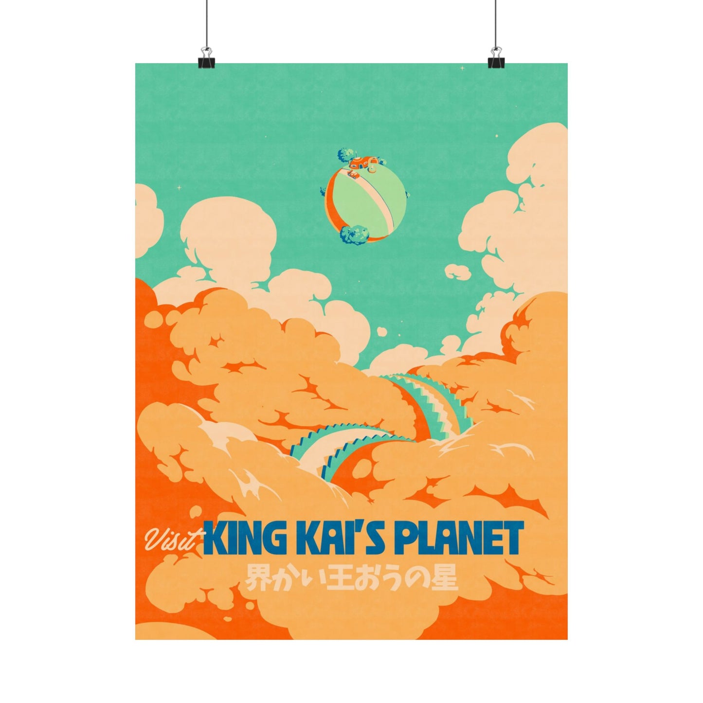 Visit King Kais Planet Travel Poster