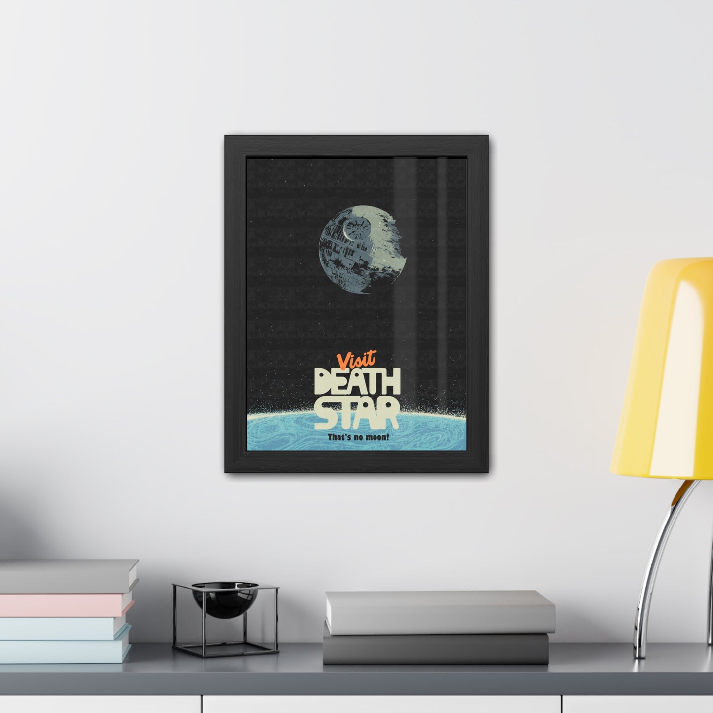 Visit Death Star Travel Poster (Framed)