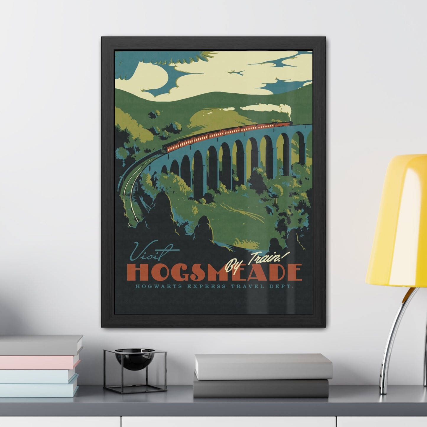 Visit Hogsmeade Travel Poster (Framed)