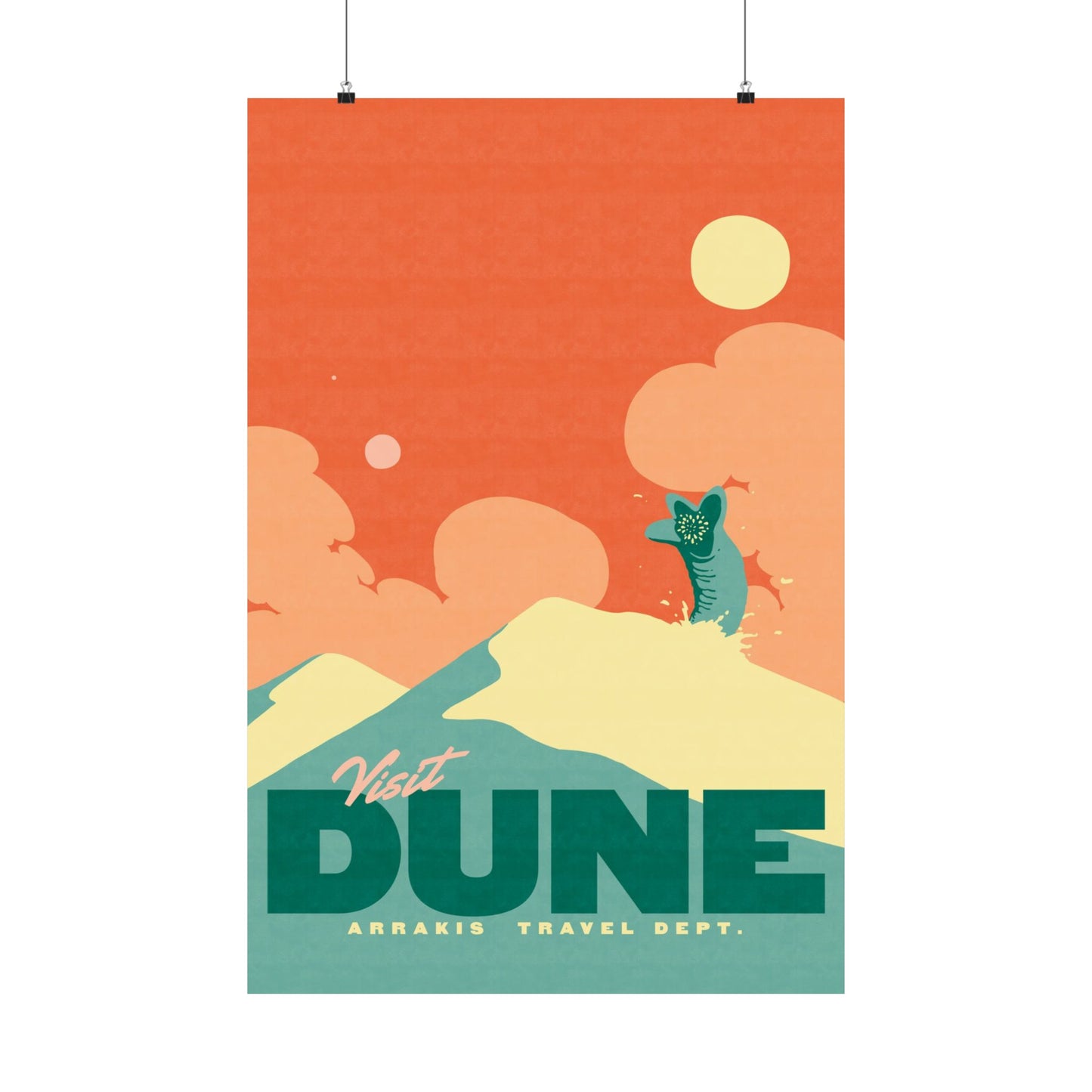 Visit Dune Travel Poster