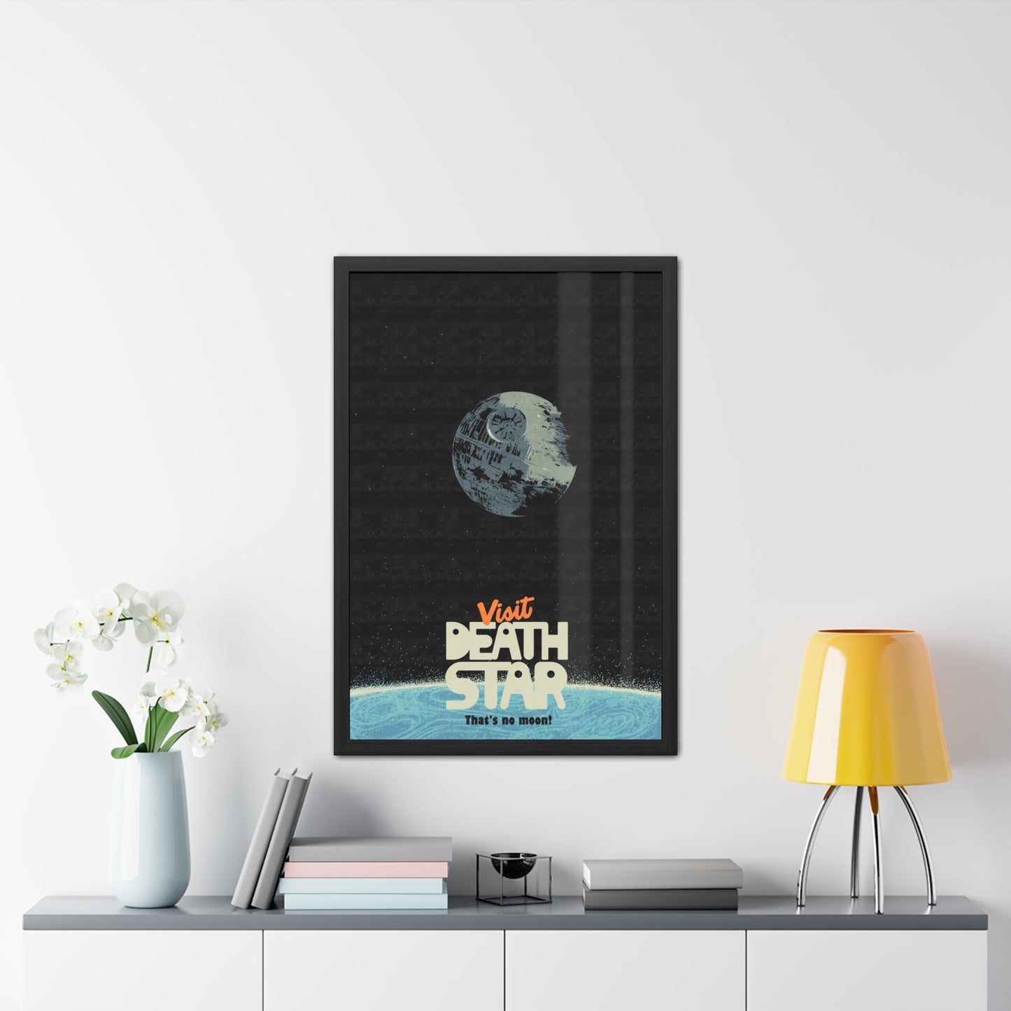 Visit Death Star Travel Poster (Framed)