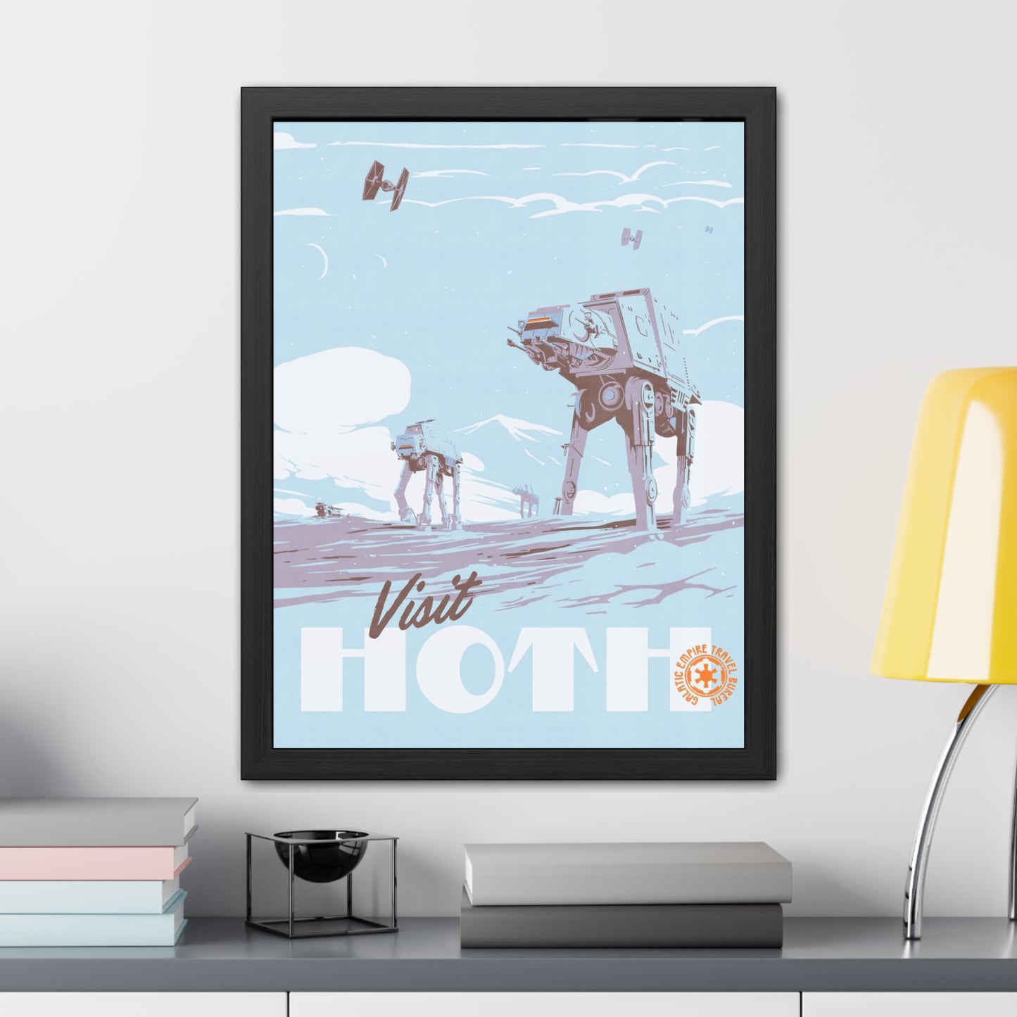 Visit Hoth Travel Poster (Framed)