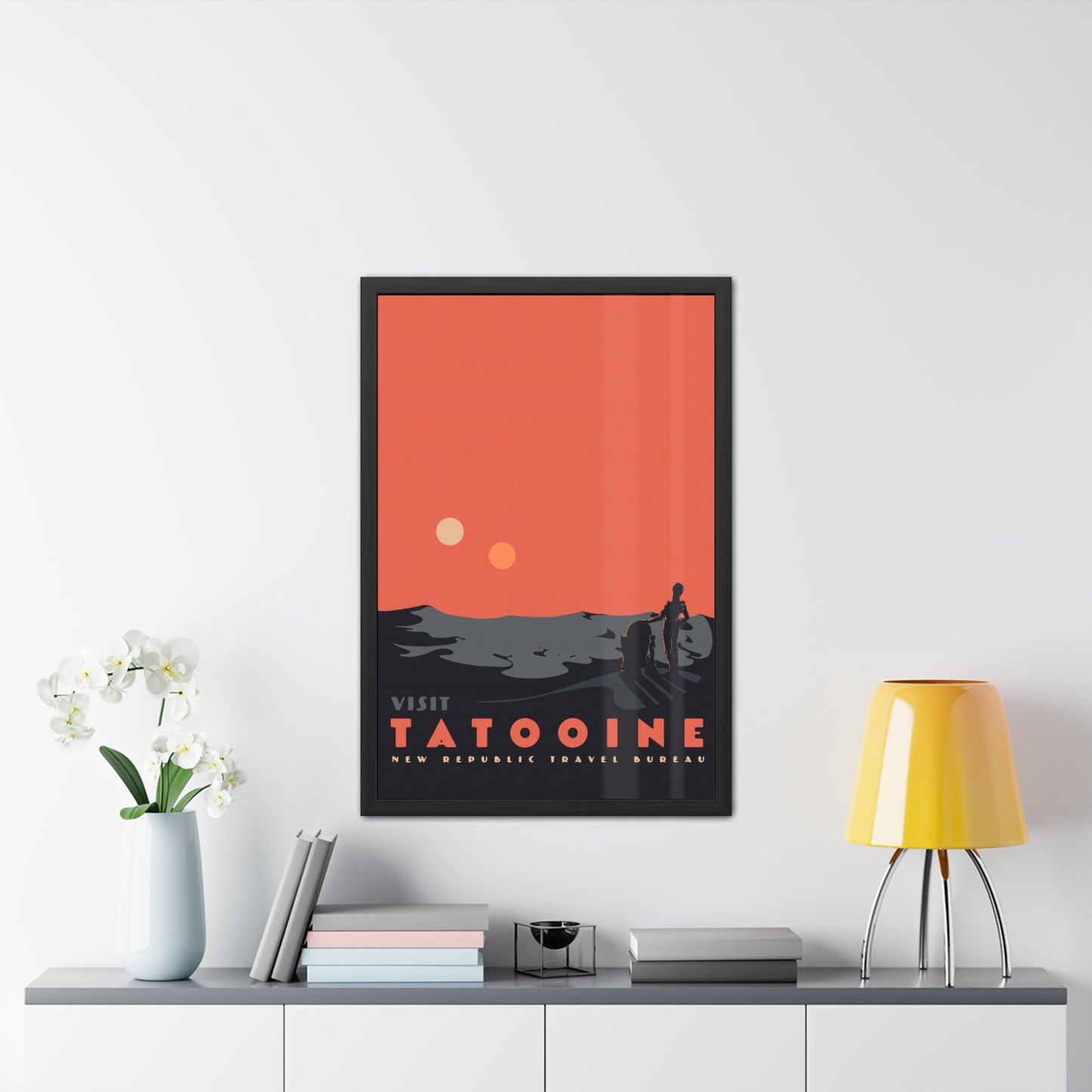 Visit Tatooine Travel Poster (Framed)