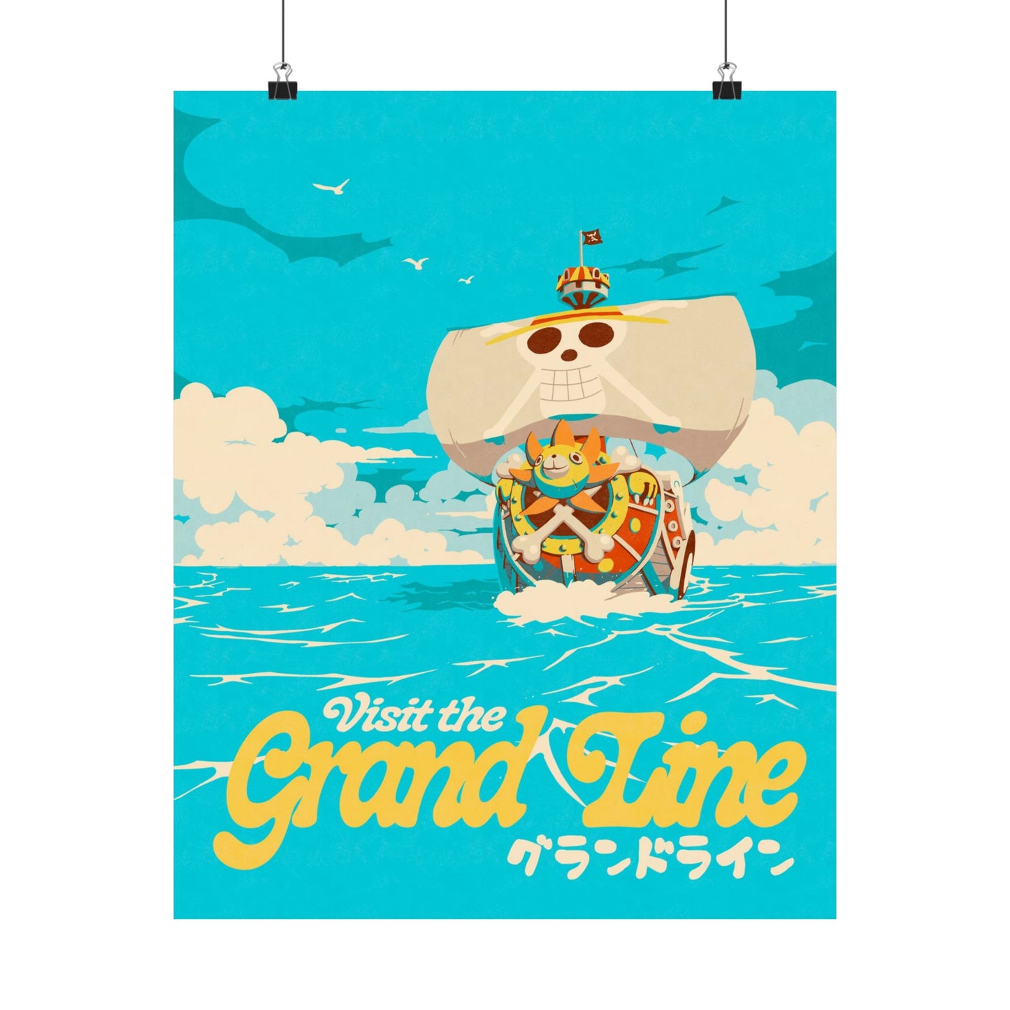 Visit The Grand Line Travel Poster