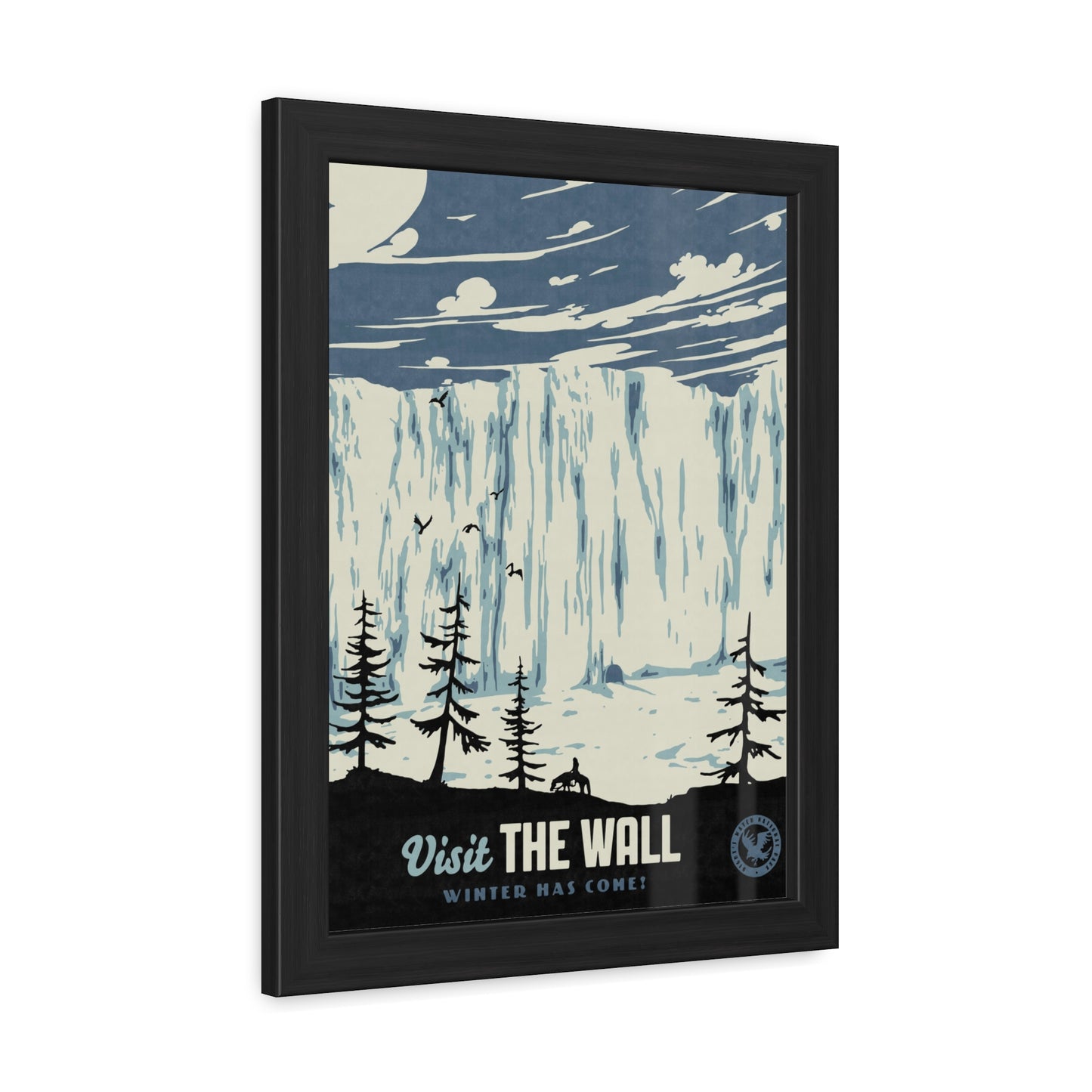 Visit The Wall Travel Poster (Framed)