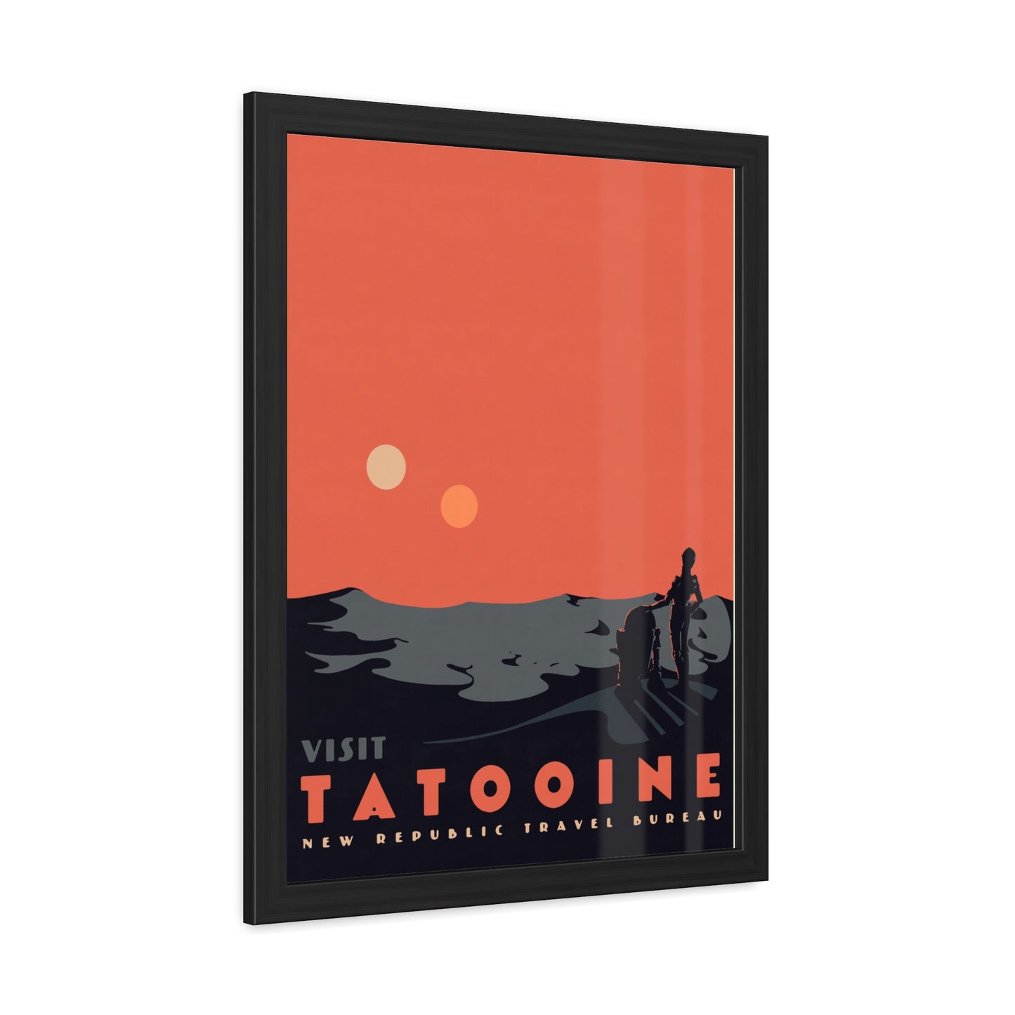 Visit Tatooine Travel Poster (Framed)