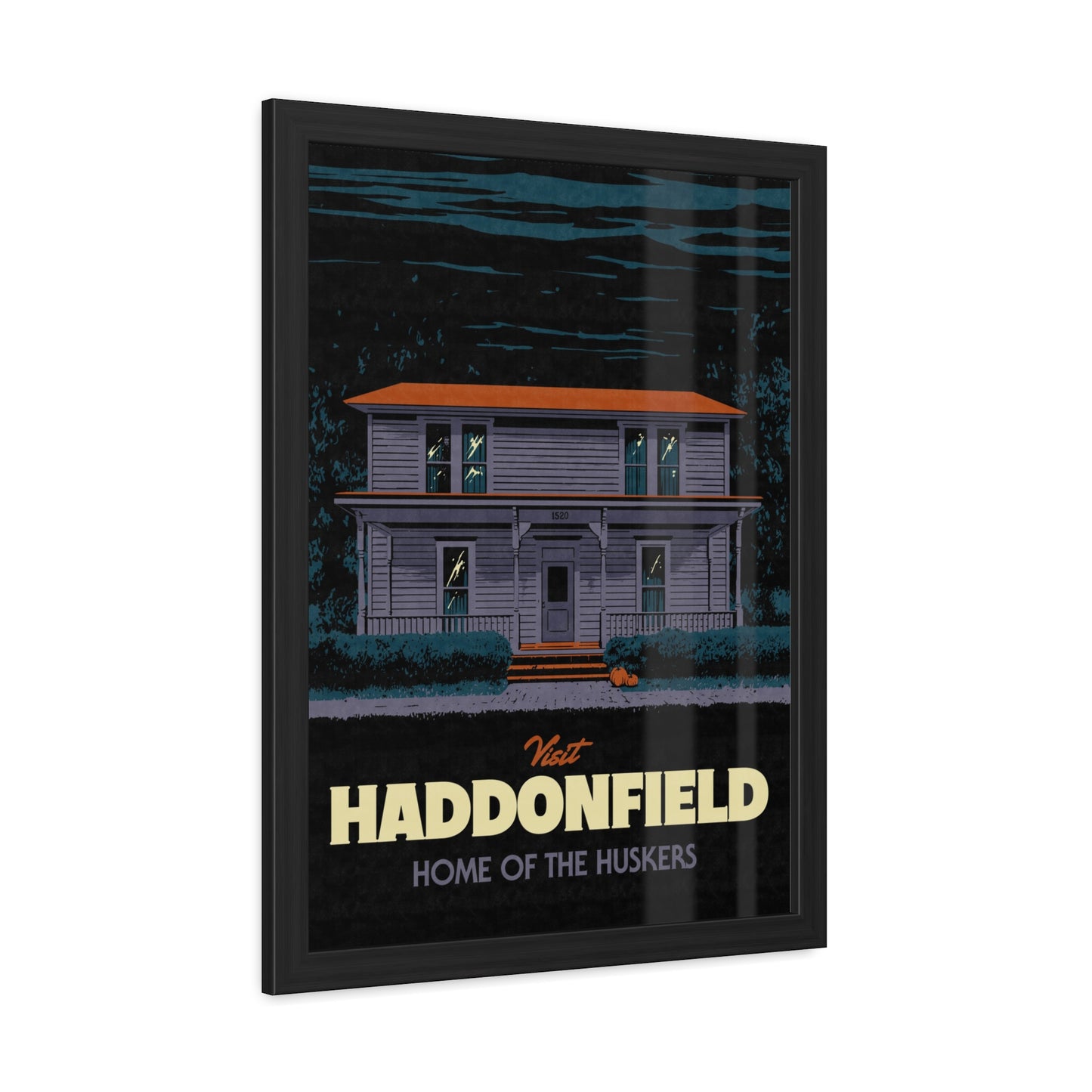 Visit Haddonfield Travel Poster (Framed)