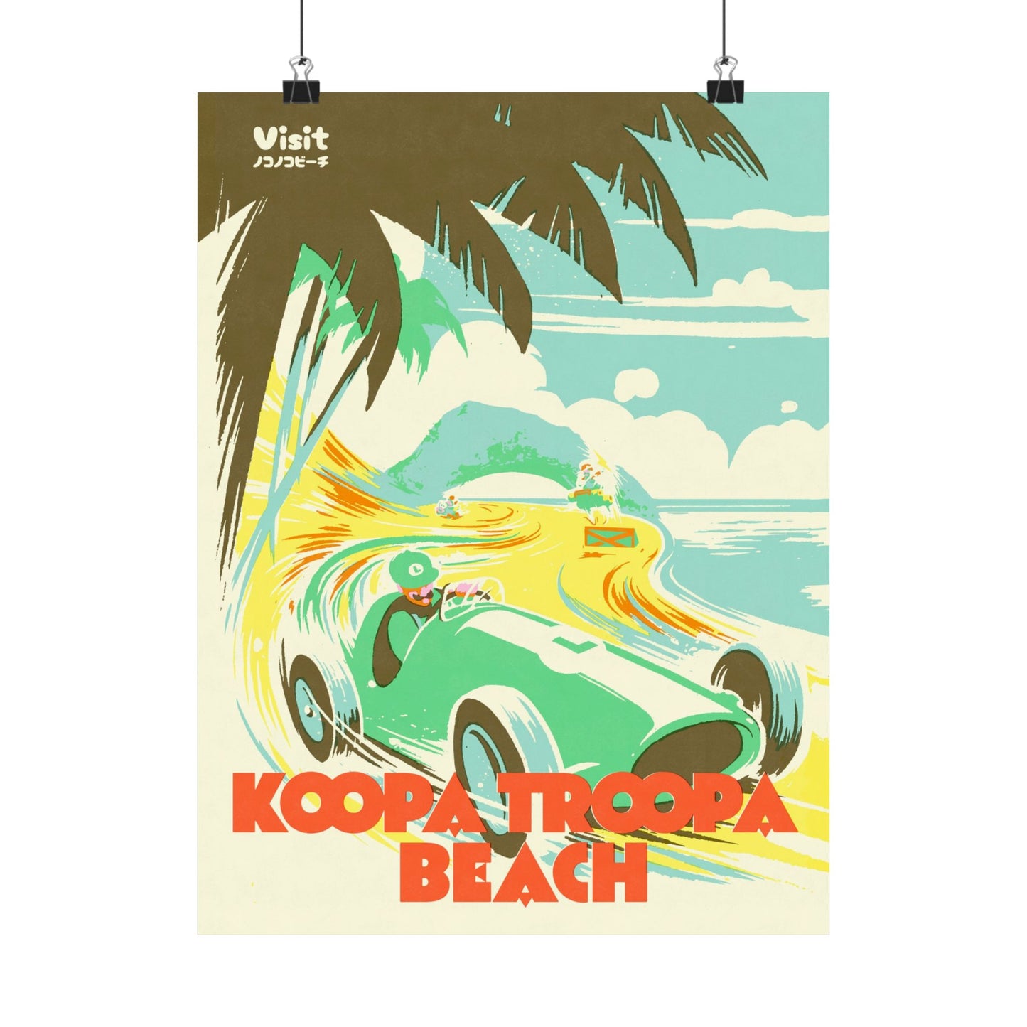 Visit Kart Beach Travel Poster