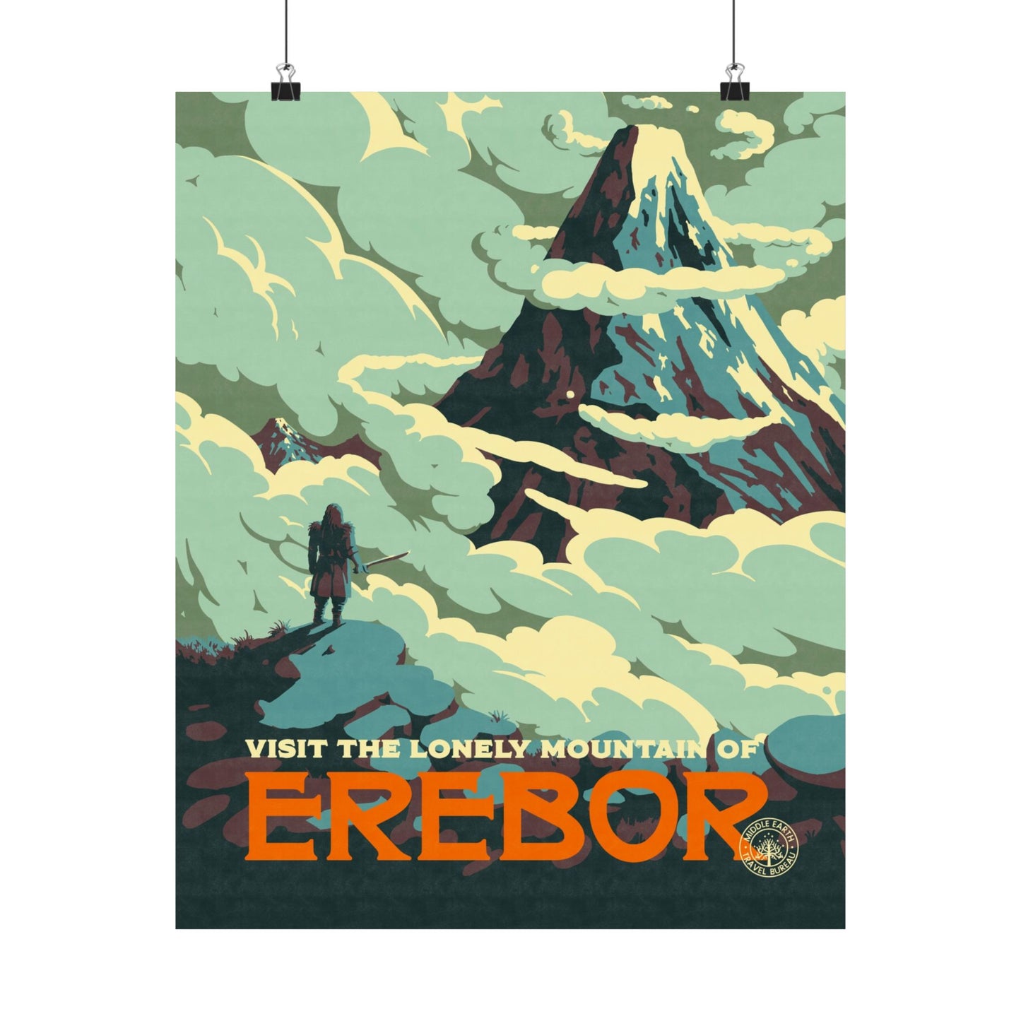 Visit Erebor Travel Poster