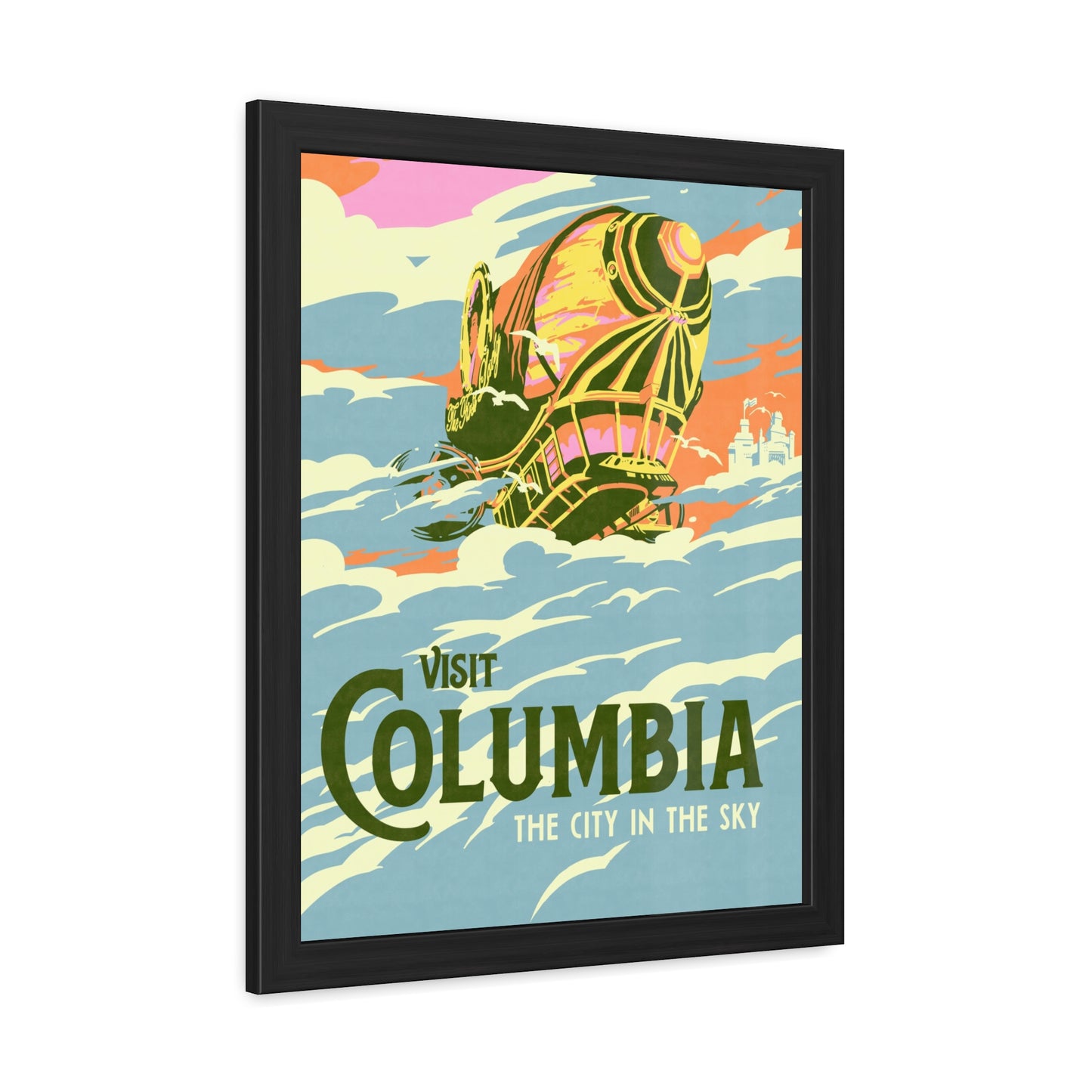 Visit Columbia Travel Poster (Framed)