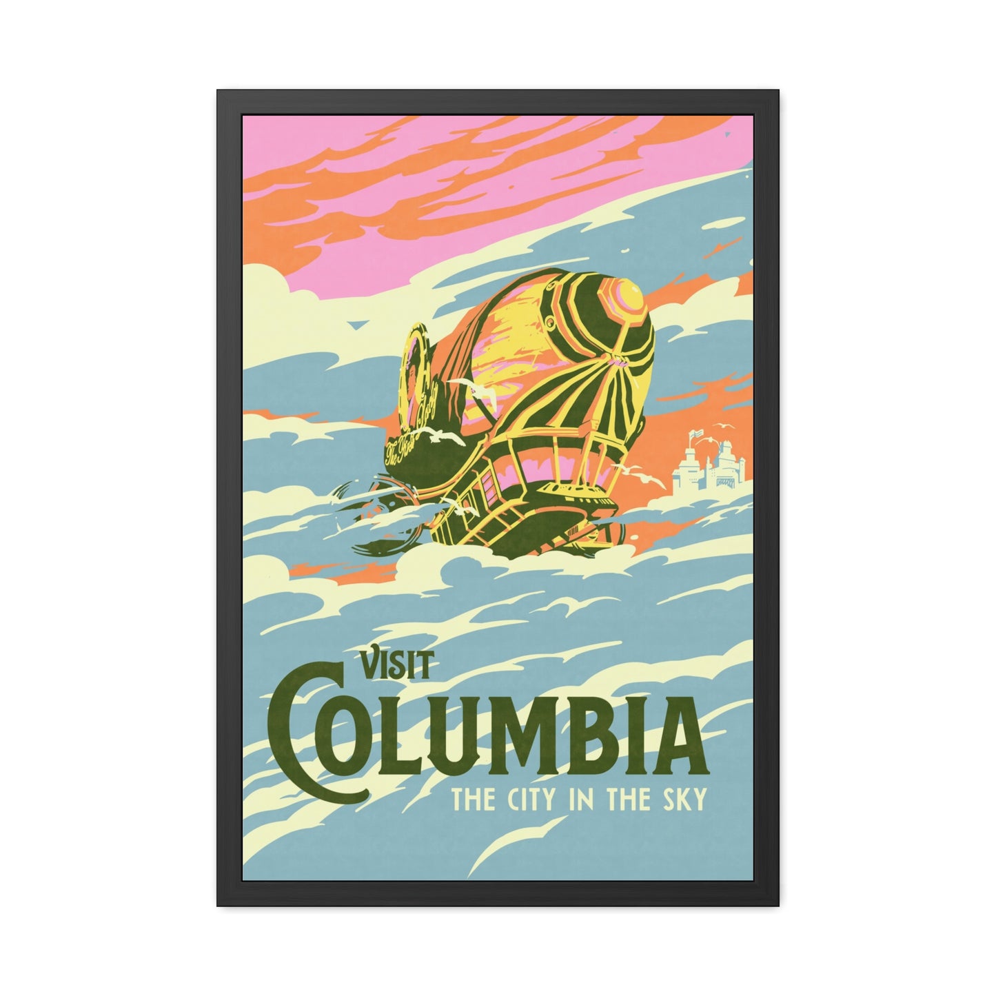 Visit Columbia Travel Poster (Framed)