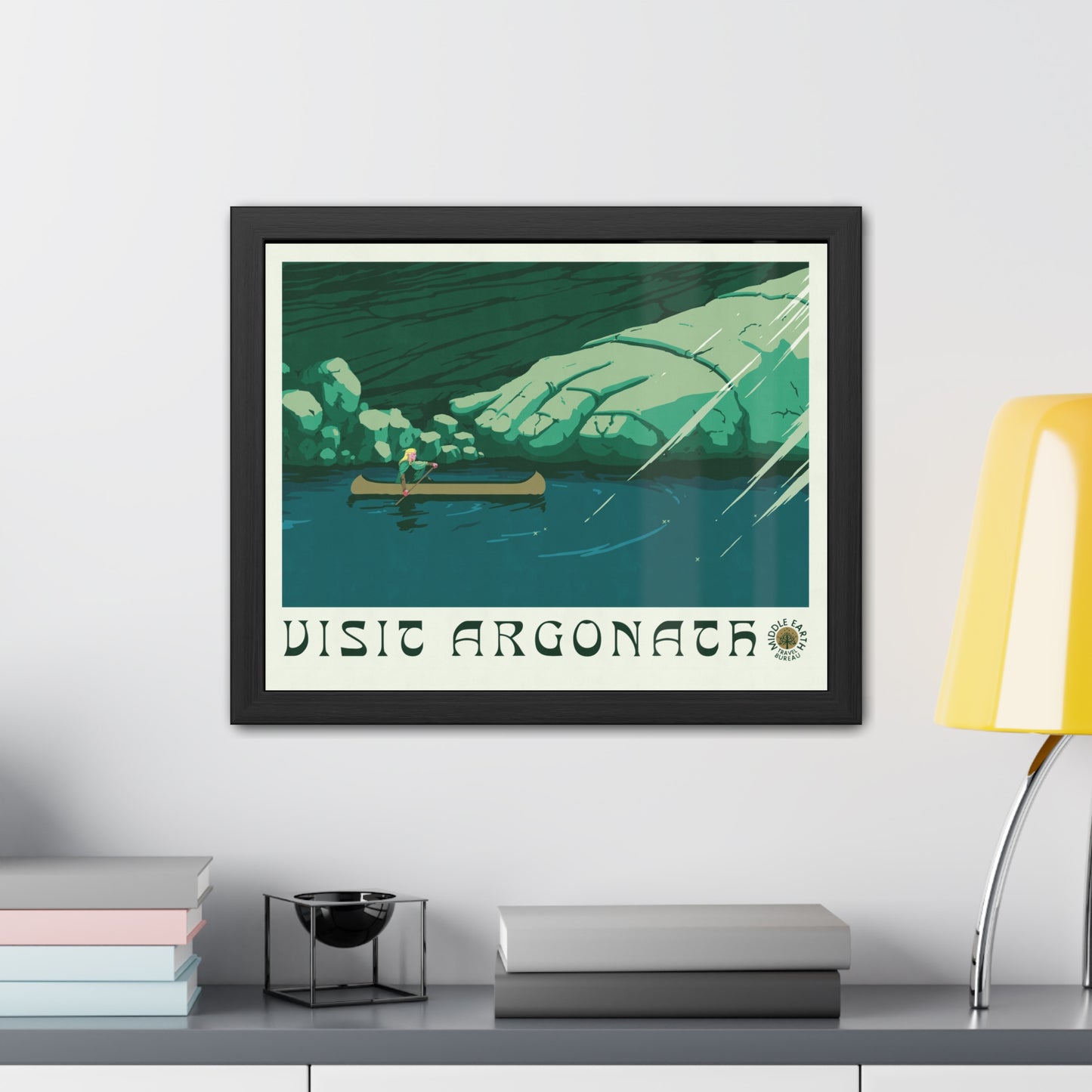 Visit Argonath Travel Poster (Framed)