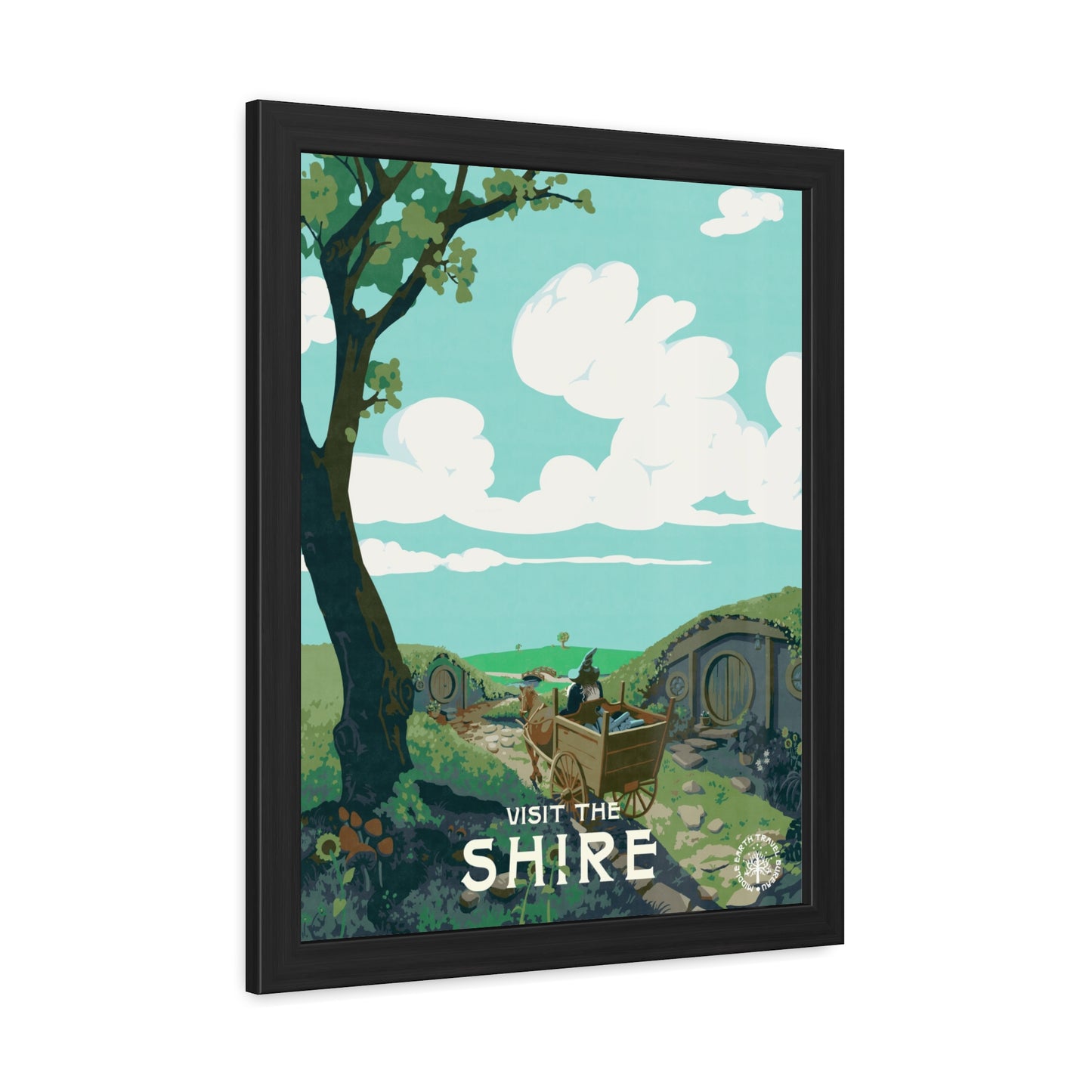 Visit The Shire Travel Poster (Framed)