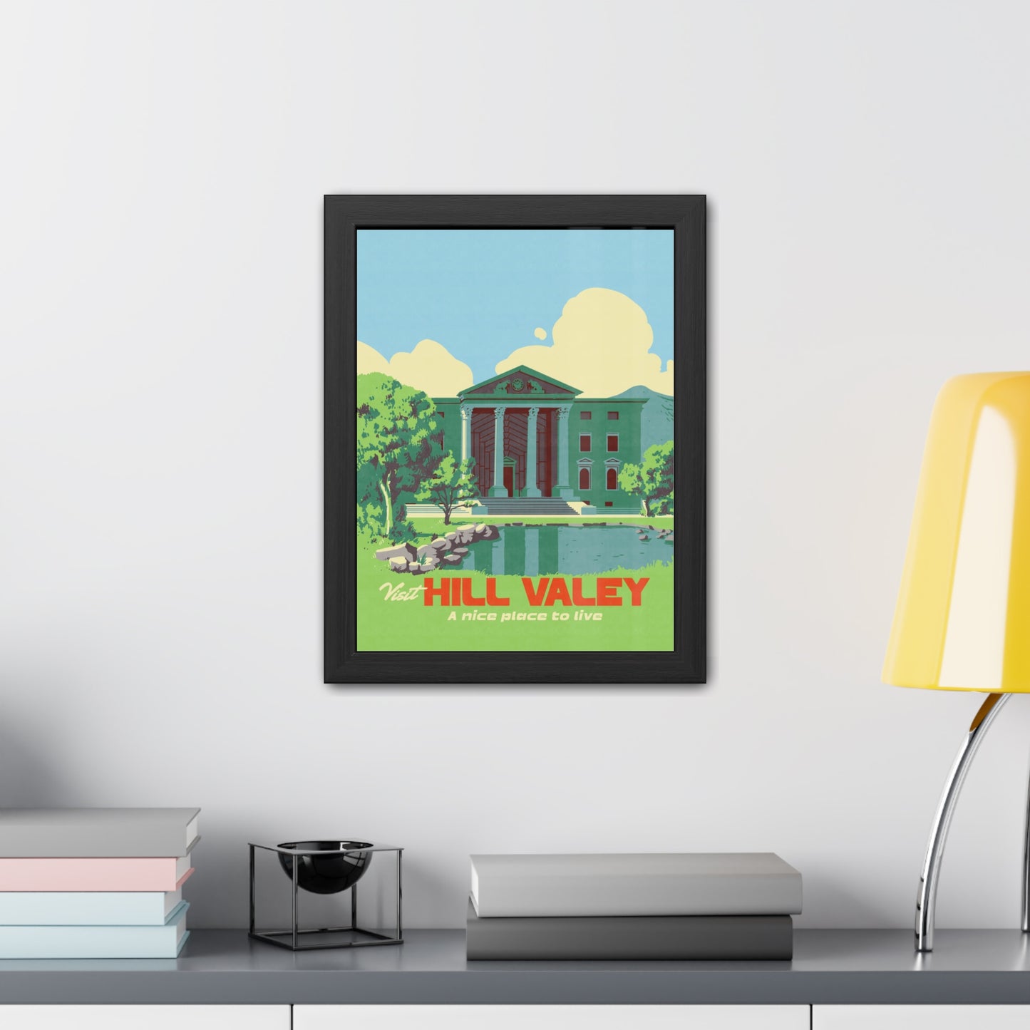 Visit Hill Valley Future Travel Poster (Framed)