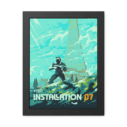 Visit Instalation 07 Travel Poster (Framed)