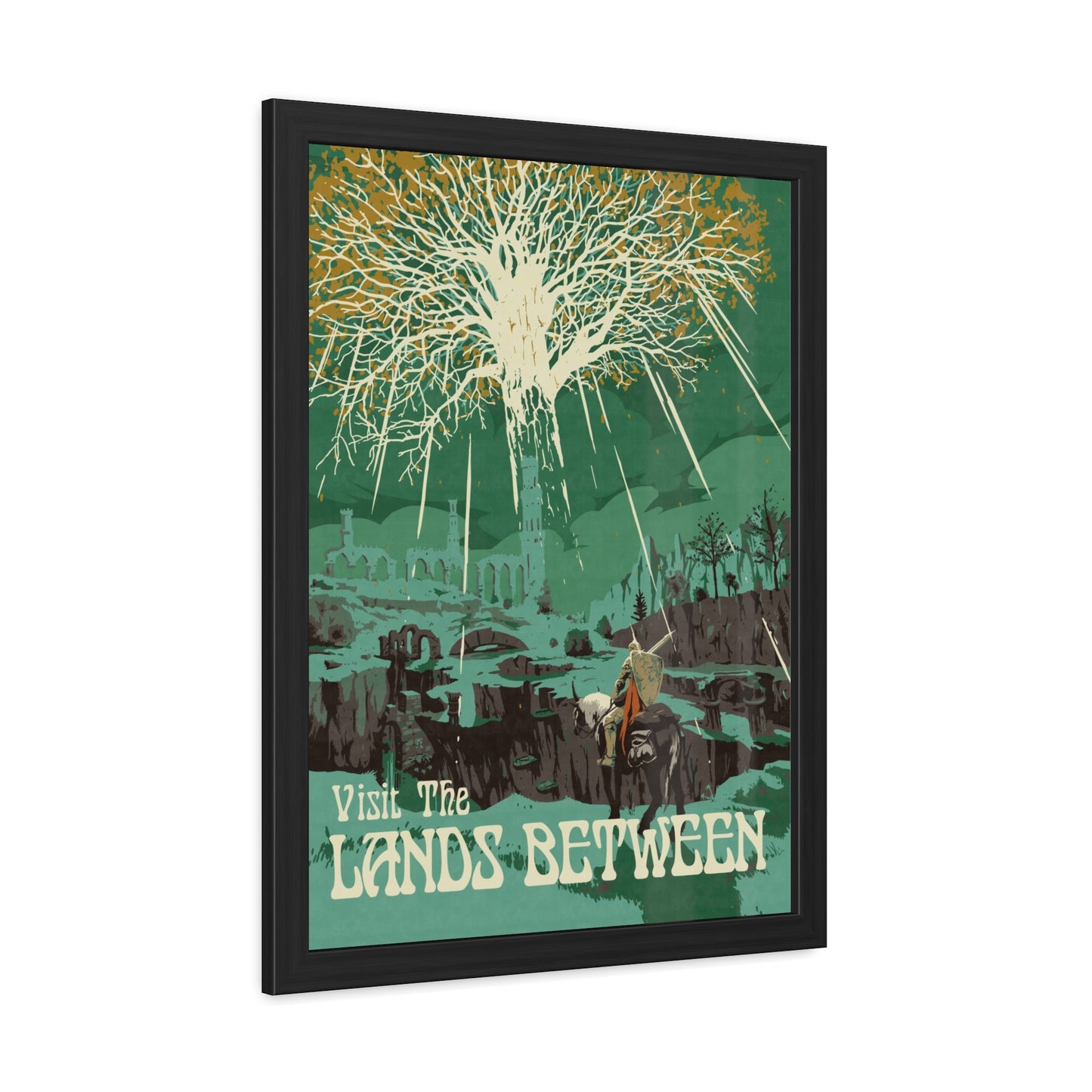 Visit The Lands Between Travel Poster (Framed)