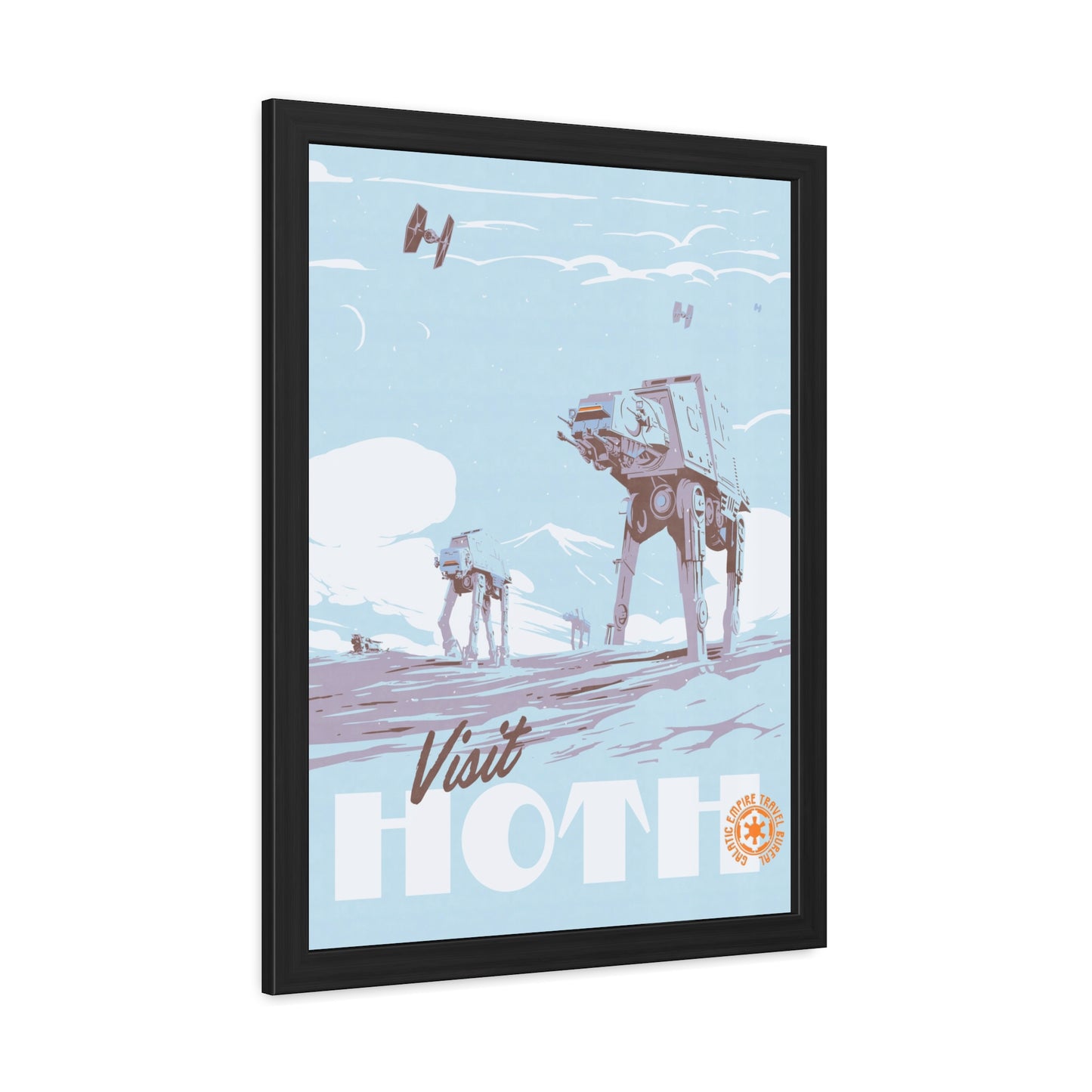 Visit Hoth Travel Poster (Framed)