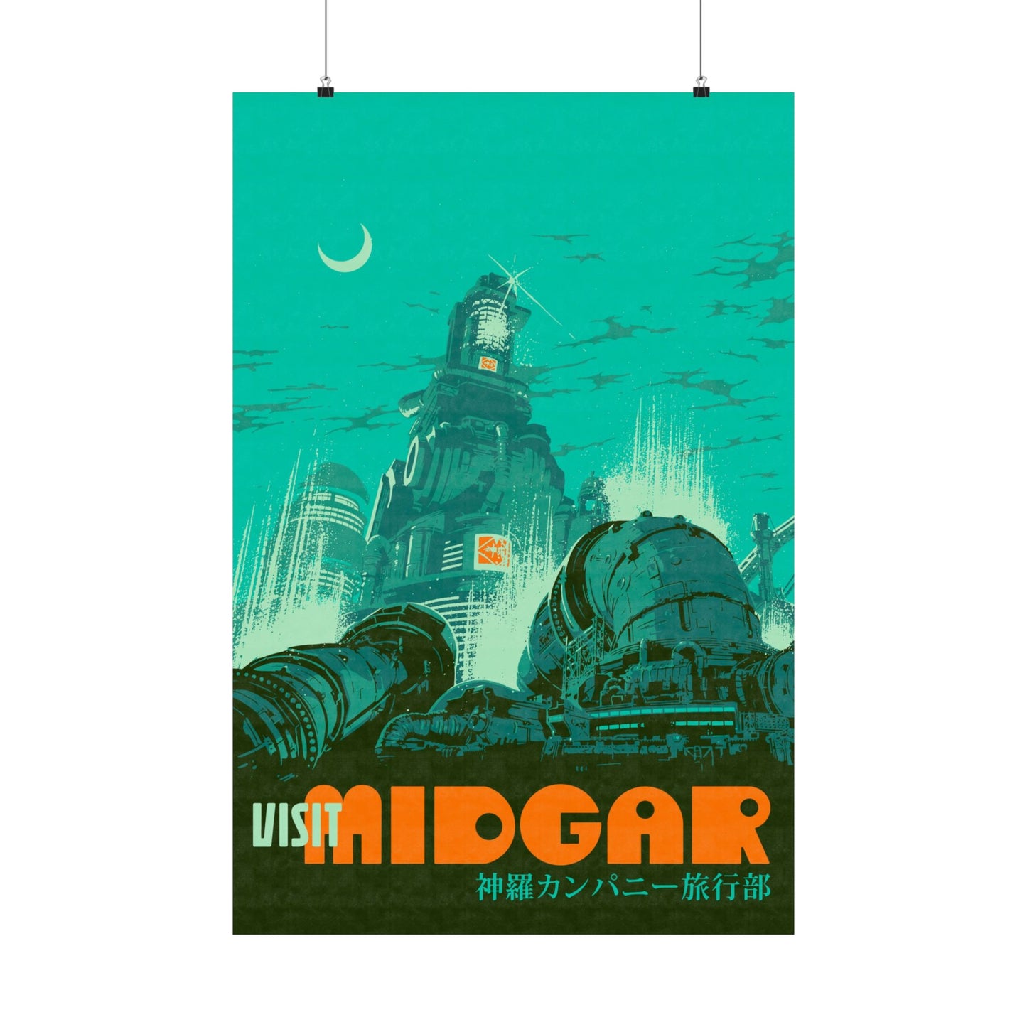Visit Midgar Travel Poster
