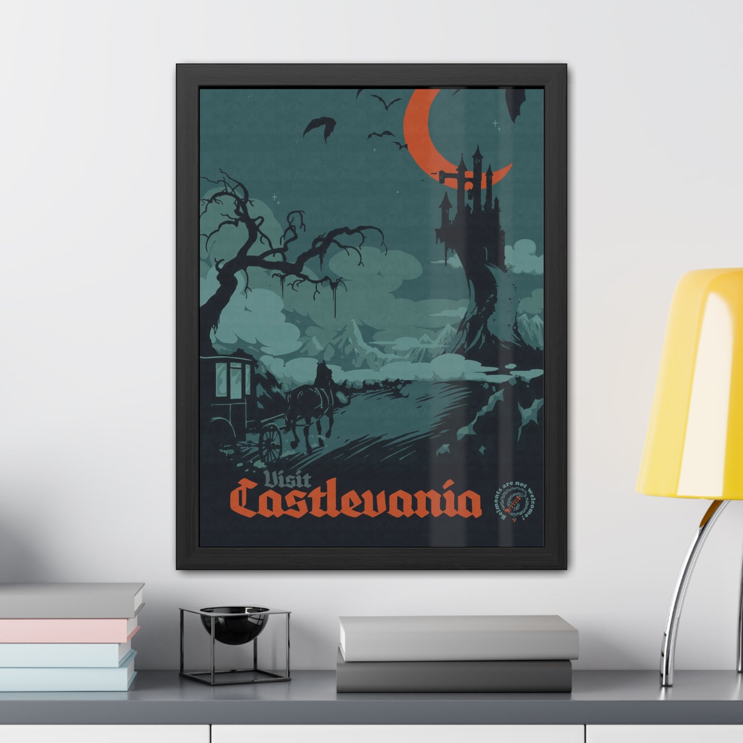 Visit Castlevania Travel Poster (Framed)