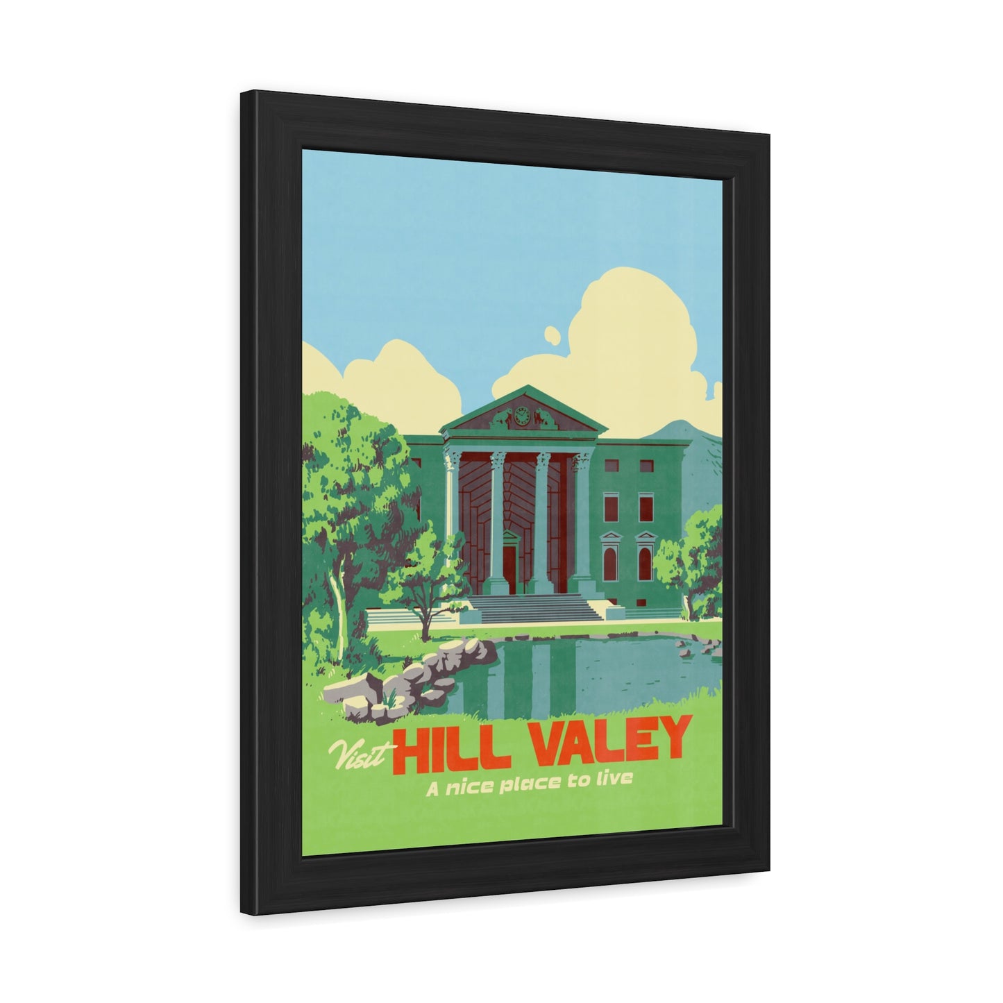 Visit Hill Valley Future Travel Poster (Framed)