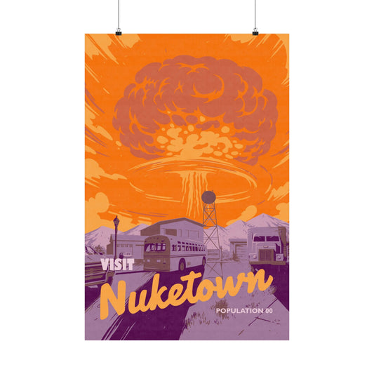 Visit Nuketown Travel Poster