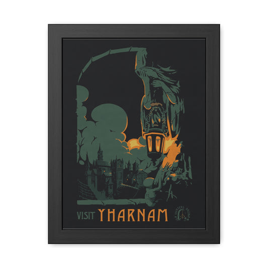 Visit Yharnam Travel Poster (Framed)