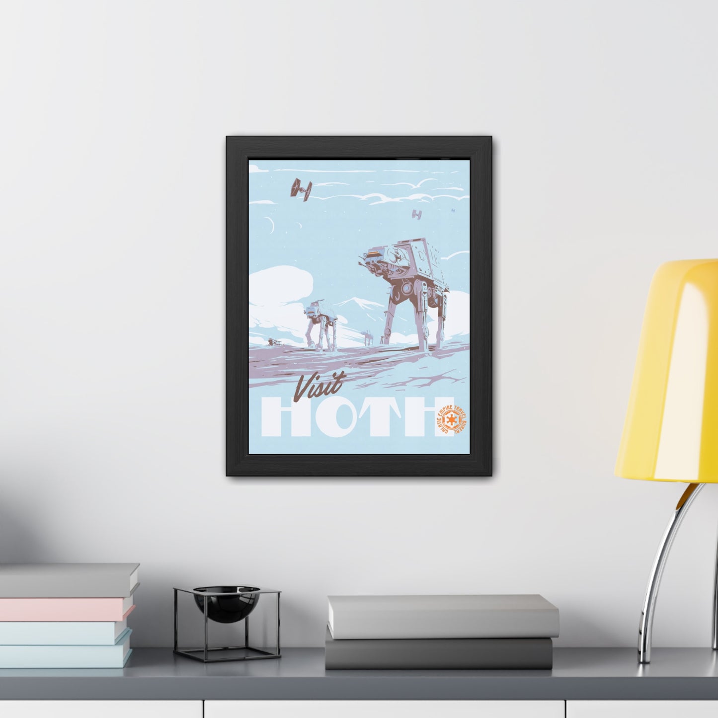 Visit Hoth Travel Poster (Framed)