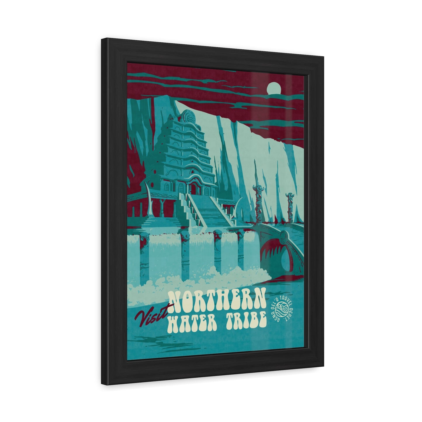 Visit Northern Water Tribe Travel Poster (Framed)