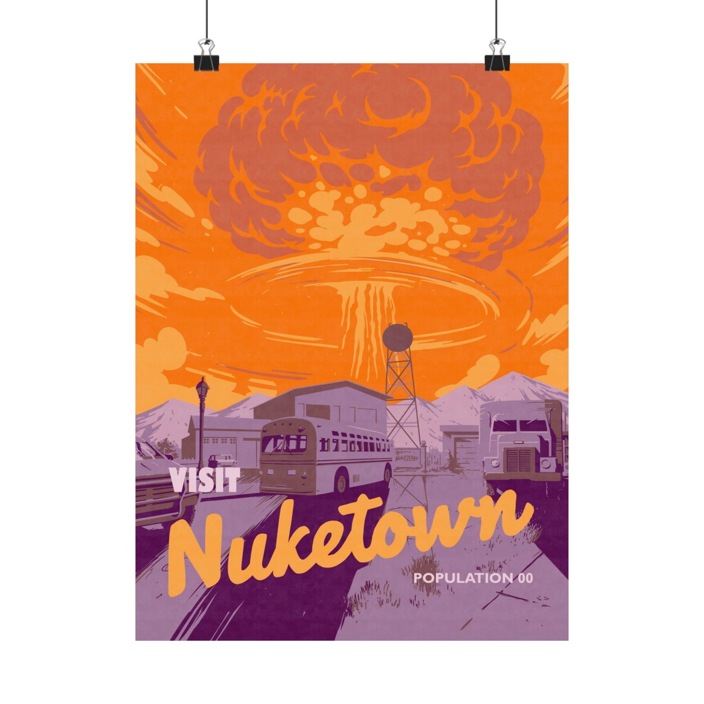 Visit Nuketown Travel Poster