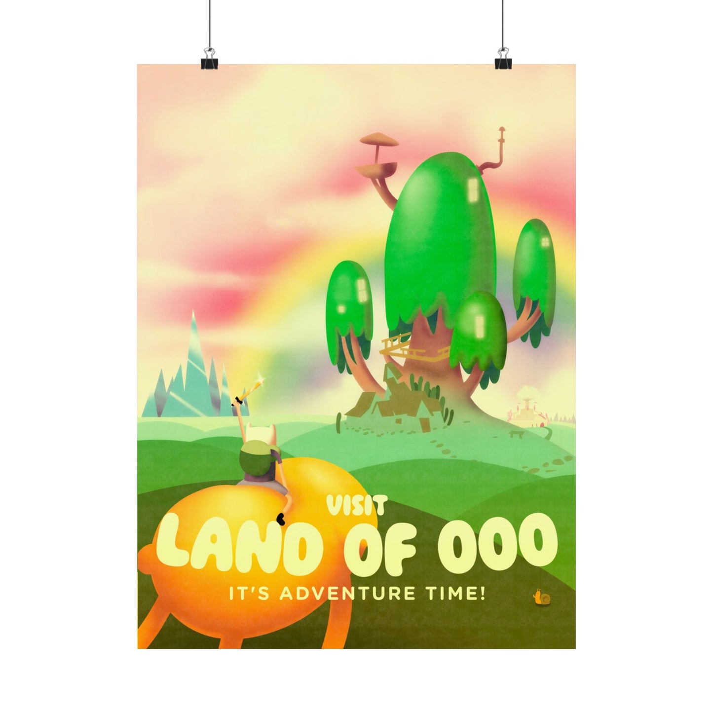 Visit The Land of Ooo Travel Poster
