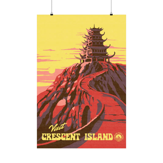 Visit Crescent Island Travel Poster
