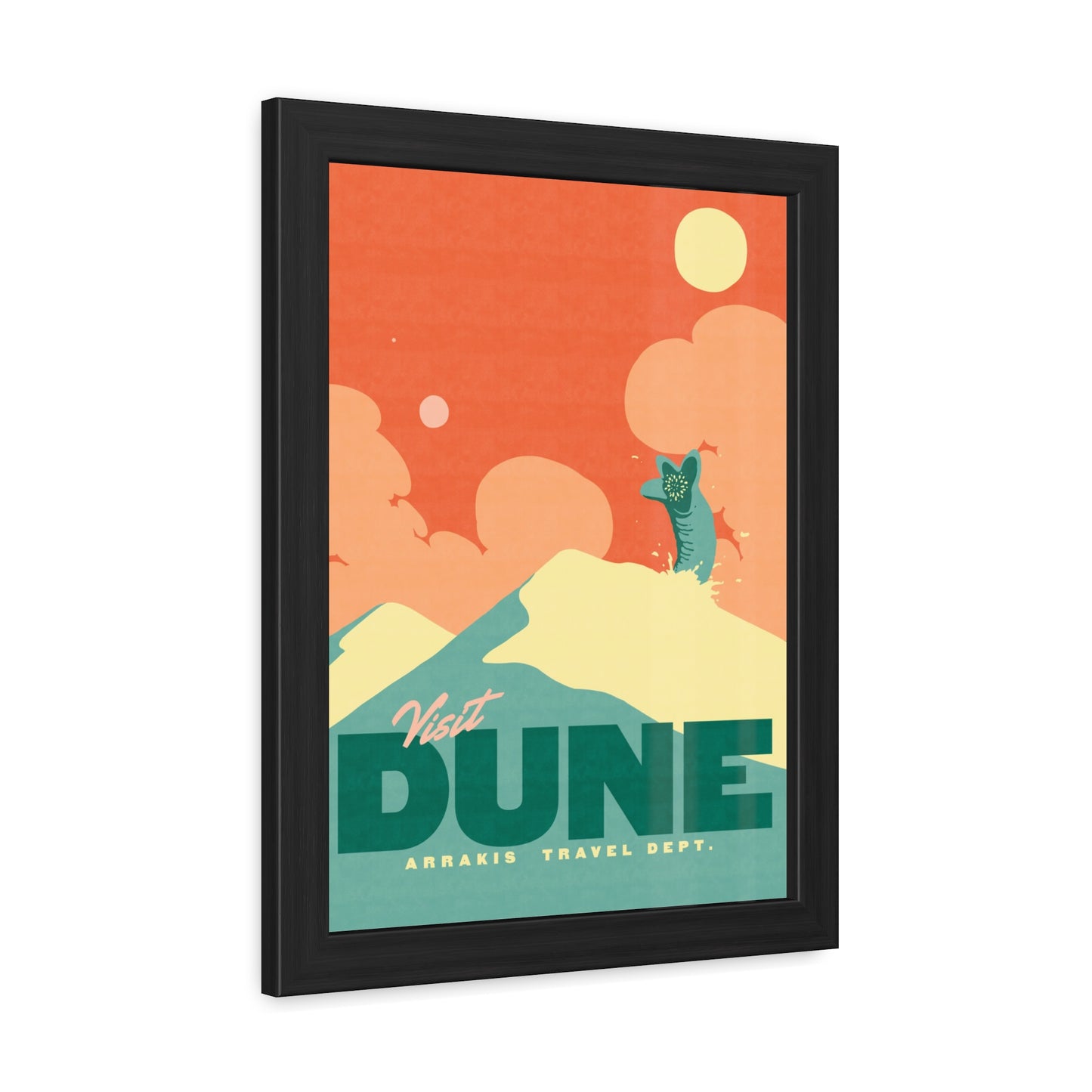 Visit Dune Travel Poster (Framed)