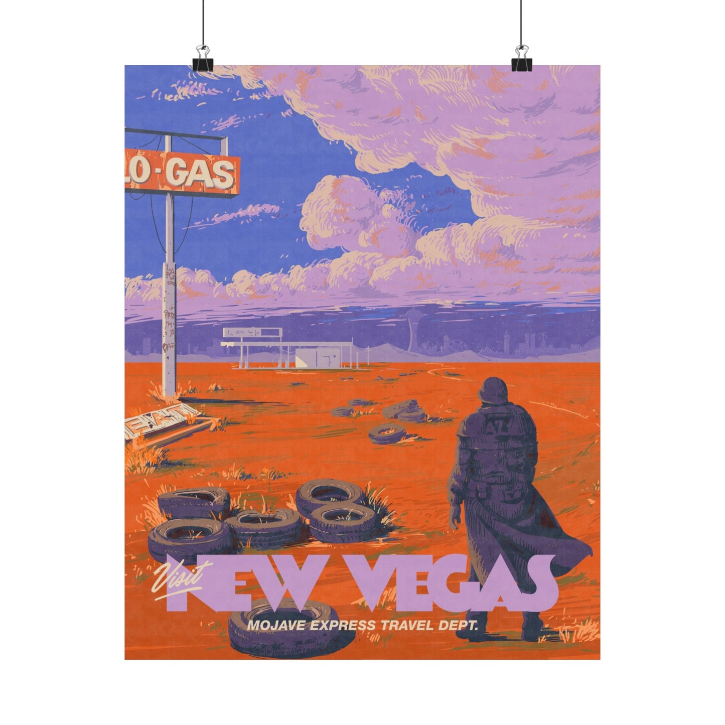 Visit New Vegas Travel Poster