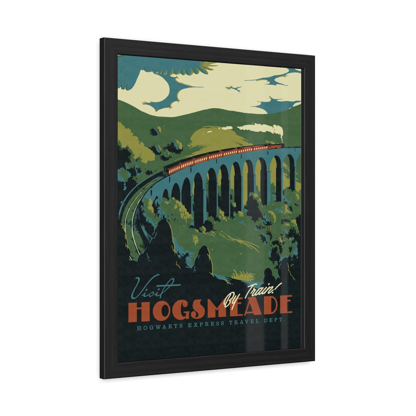 Visit Hogsmeade Travel Poster (Framed)